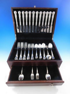 Memory Lane by Lunt Sterling Silver Flatware Set for 12 Dinner Service 84 Pieces