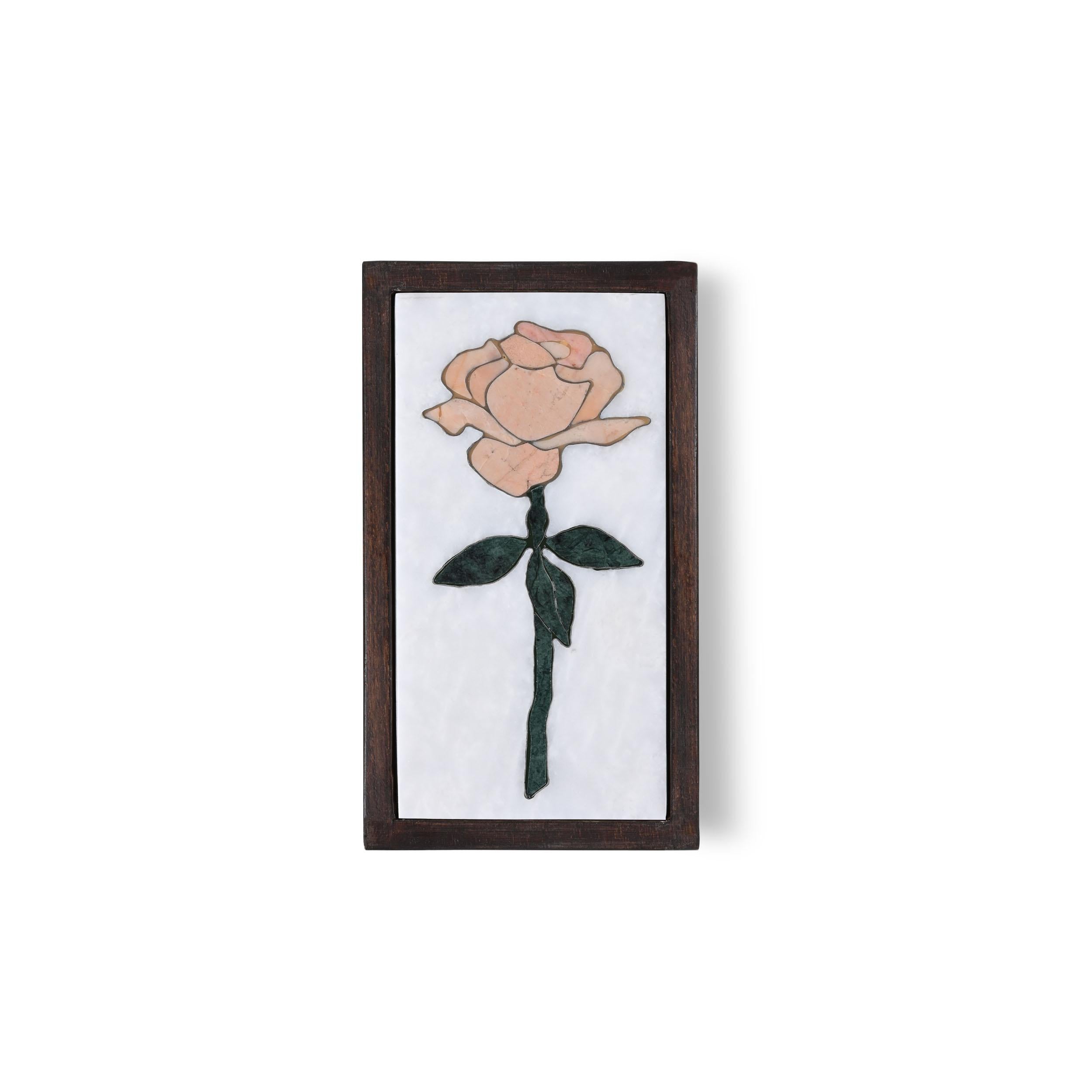 Memory of a rose box I by Studio Lel
Dimensions: D 19 x W 8.9 x H 5 cm
Materials: marble, wood

These are handmade from semiprecious stone and marble in a small artisanal workshop. Please note that variations and slight imperfections are part of