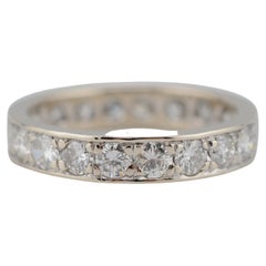 Memory Ring with Diamonds in 18k whitegold