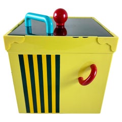 Memphasis Stripes Pattern Post Modern Lacquer Ice Bucket