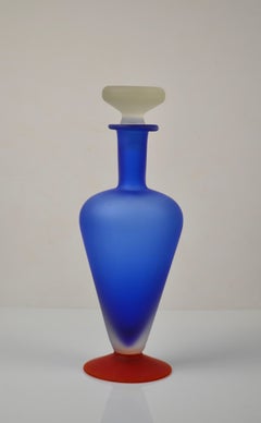 Memphis Art frosted Glass Bottle