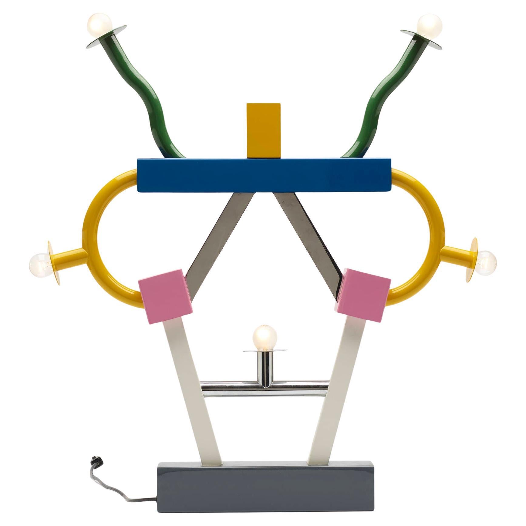 Lampe à poser MEMPHIS "ASHOKA" / Ettore Sottsass (Italie) / PostModern Early