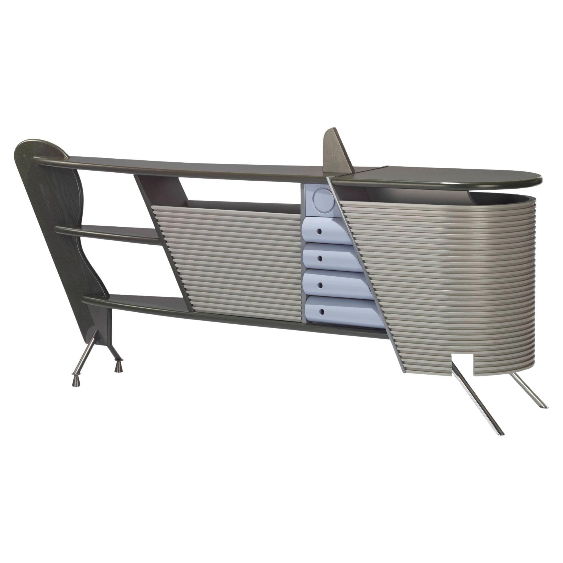 MEMPHIS "BERTRAND" Credenza Art Streamline / Massimo Isa Ghini (Bolidist) in vendita