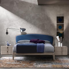 Memphis Canaletto Walnut with Two Drawers Nightstand