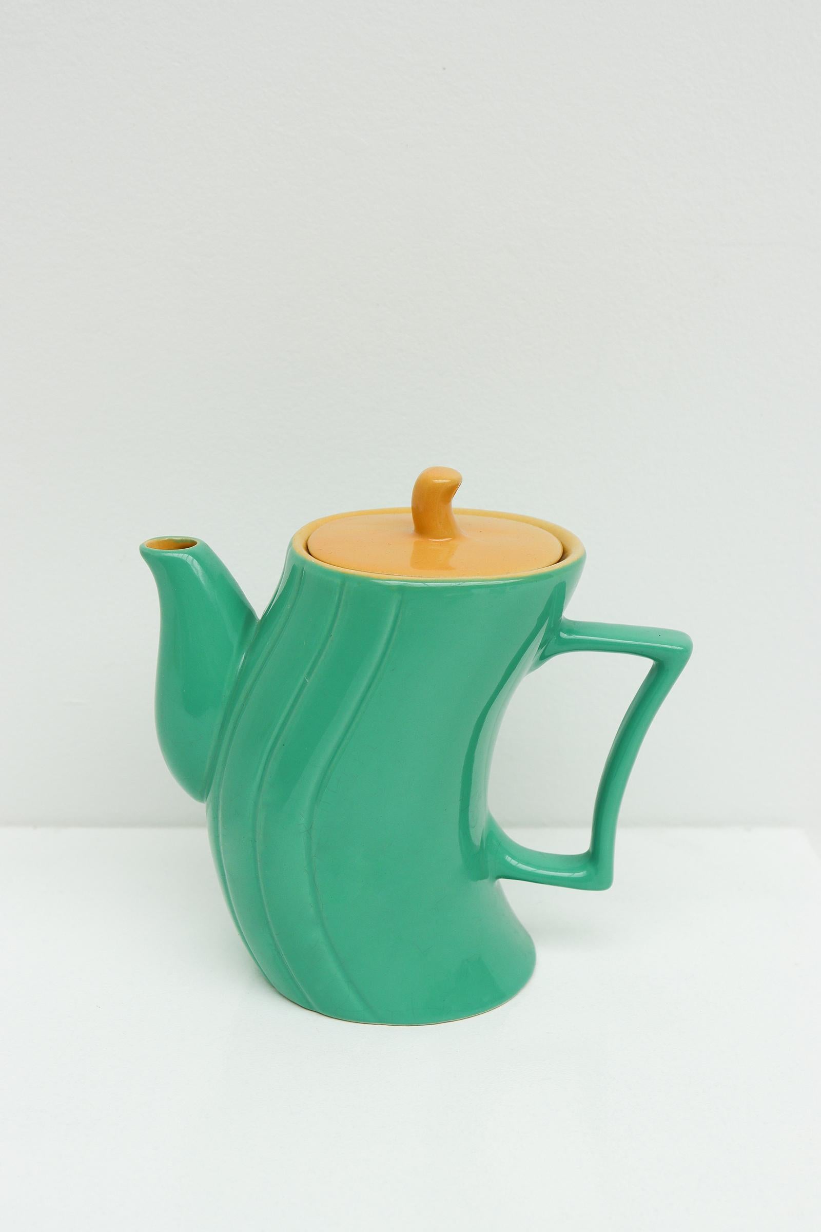 Modern Memphis Ceramic Italian Coffee Set by Massimo Iosa Ghini for Naj Oleari, 1985