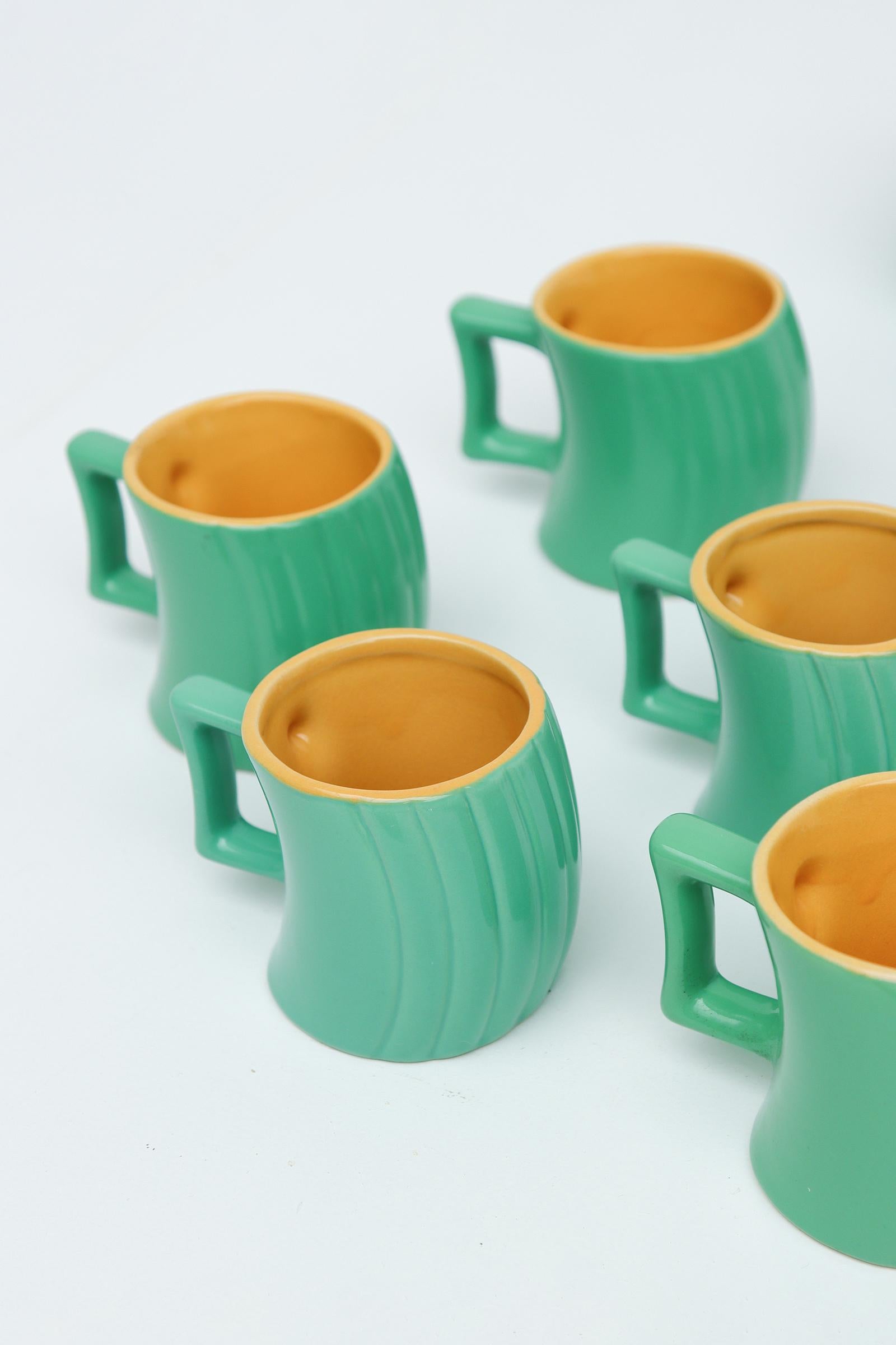 Late 20th Century Memphis Ceramic Italian Coffee Set by Massimo Iosa Ghini for Naj Oleari, 1985