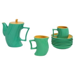 Memphis Ceramic Italian Coffee Set by Massimo Iosa Ghini for Naj Oleari, 1985