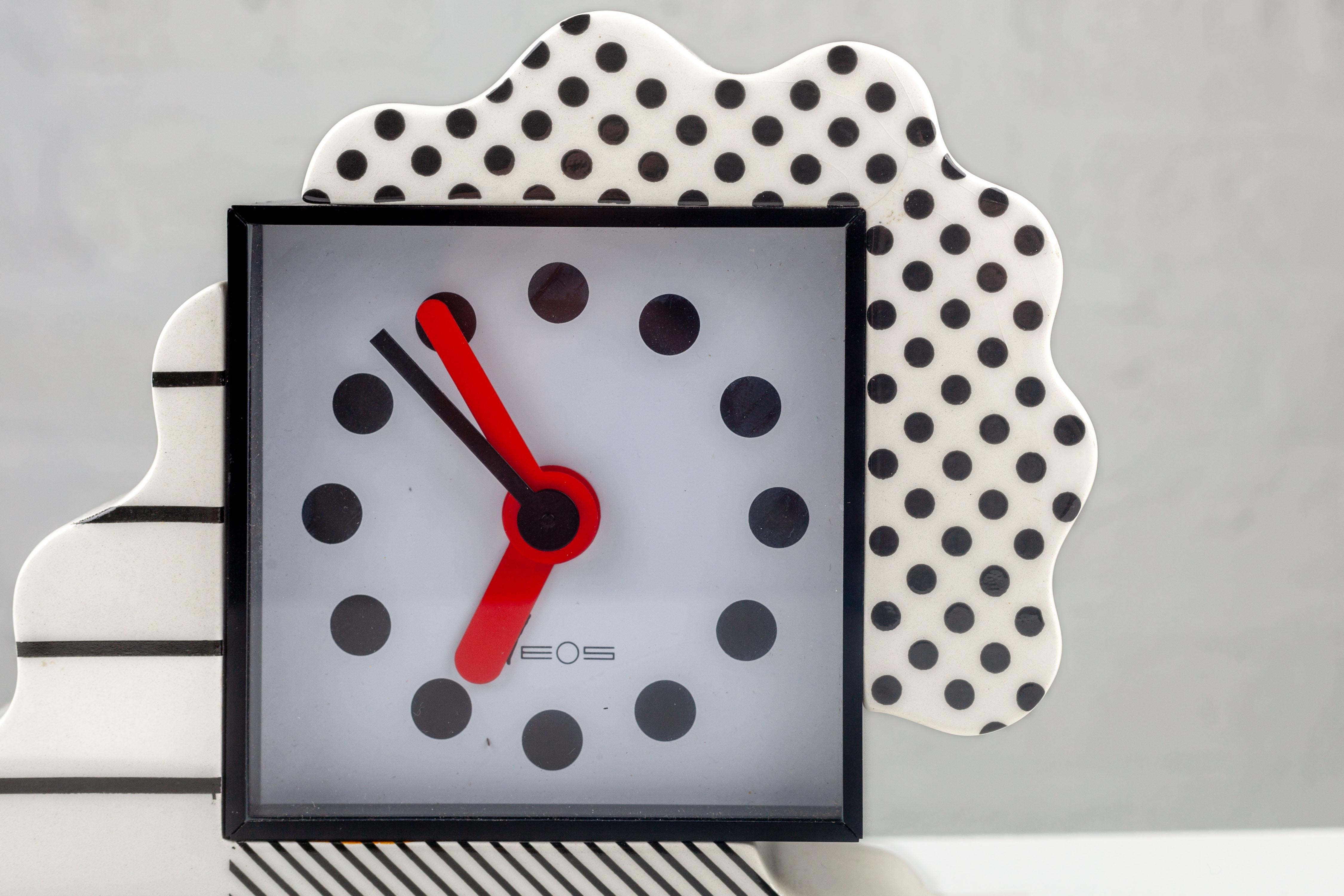 Post-Modern Memphis Clock by Nathalie du Pasquier and George Sowden for Neos Lorenz Italy