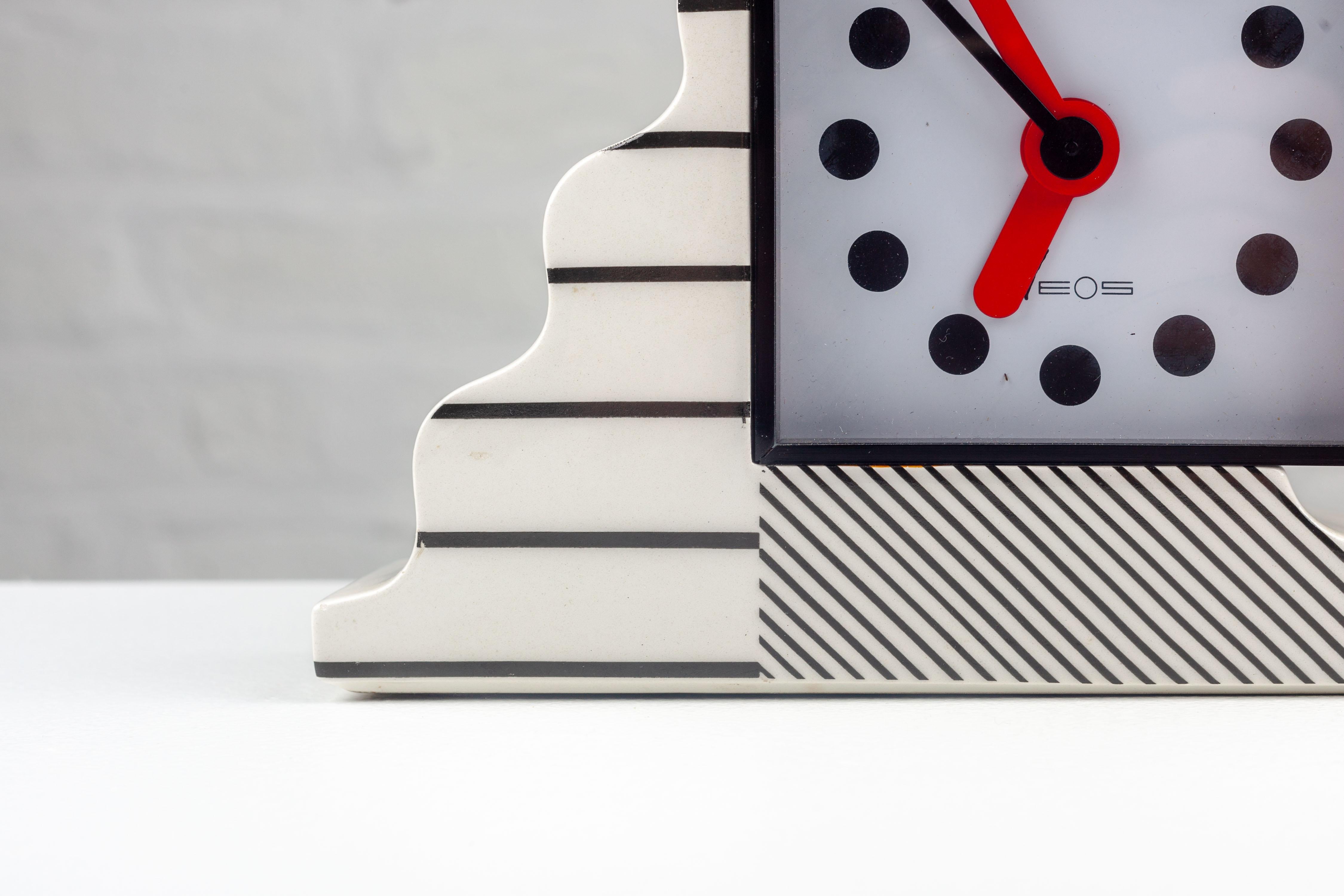 Italian Memphis Clock by Nathalie du Pasquier and George Sowden for Neos Lorenz Italy