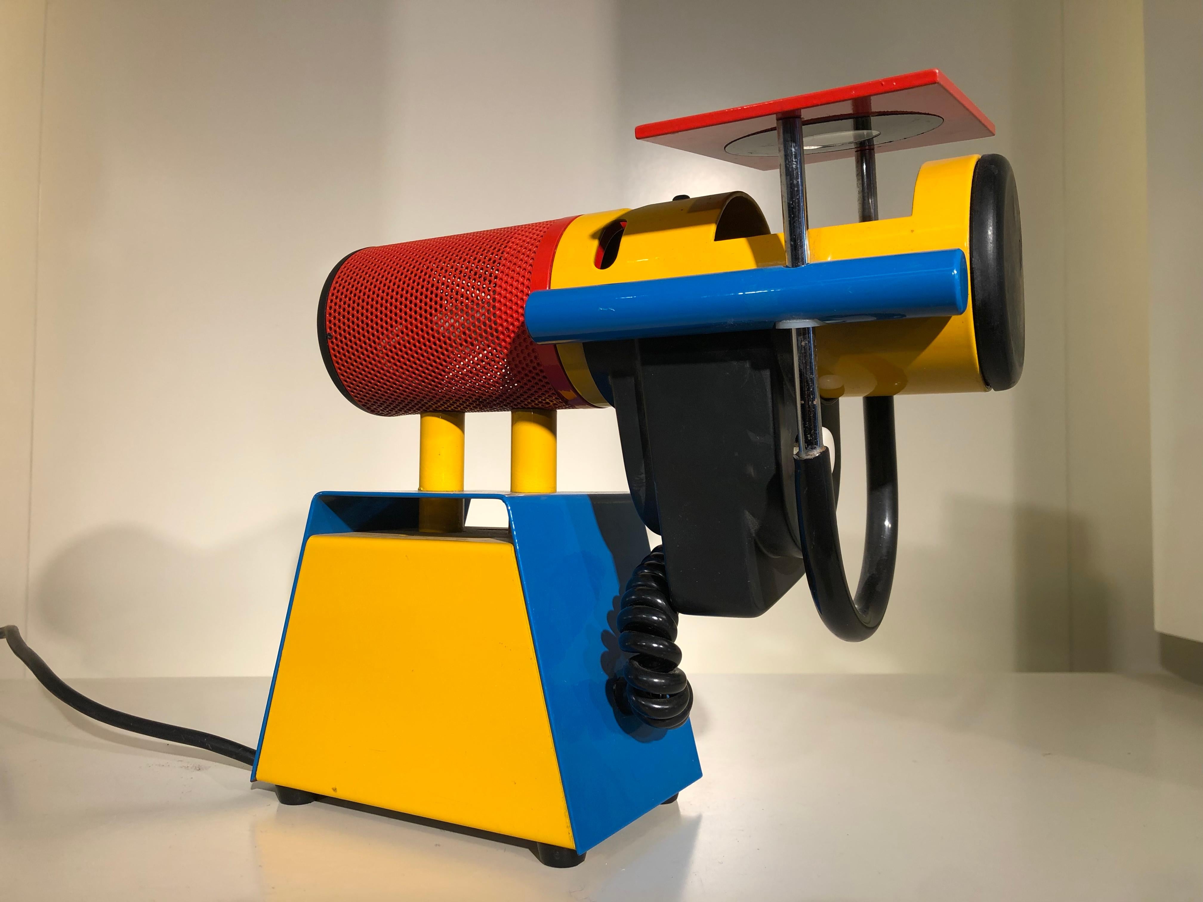 Post-Modern Memphis Clock Lamp Projector Timebeam by Design