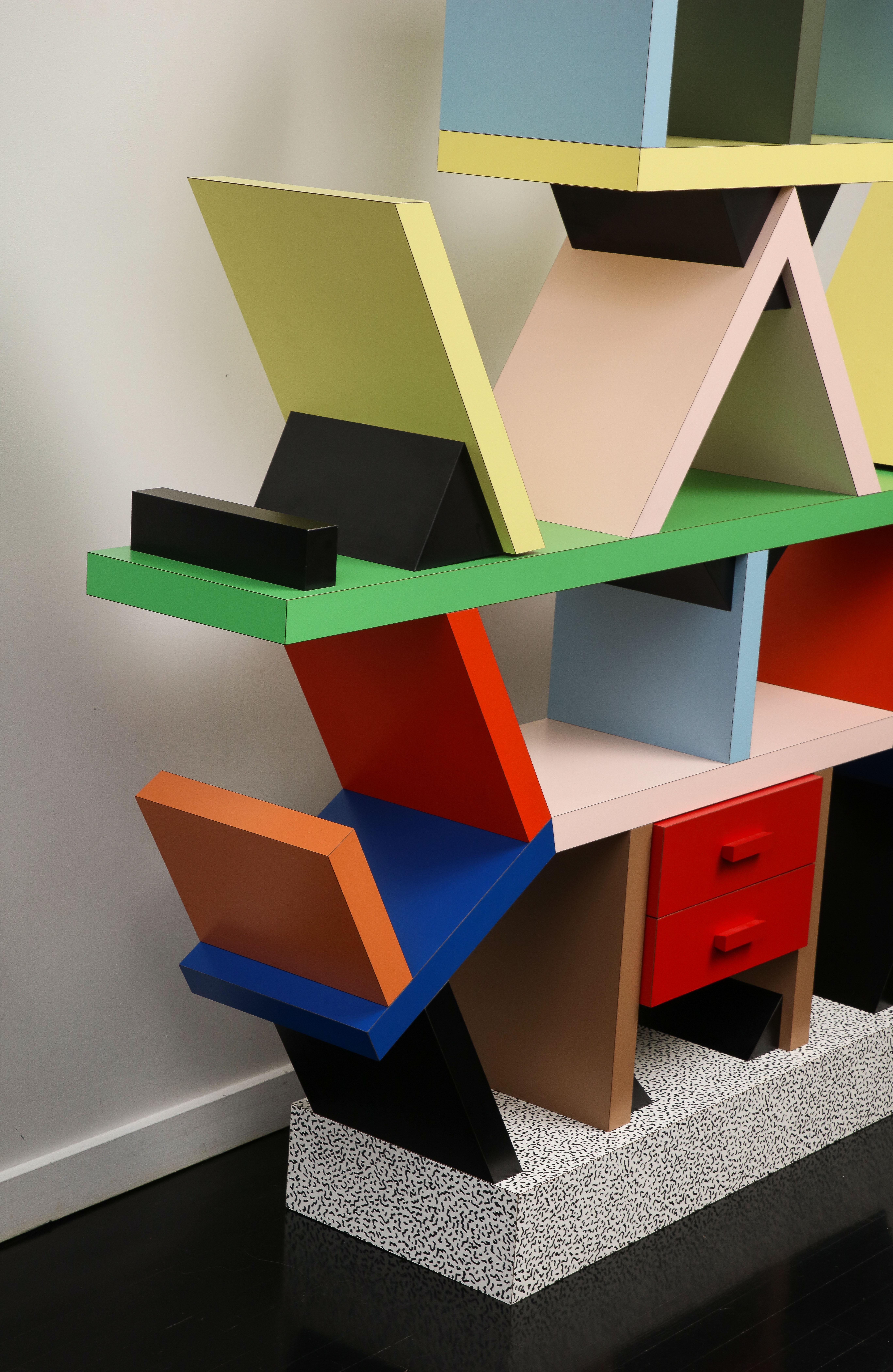 Bibliothèque ou séparateur de pièce Carlton Memphis Milano par Ettore Sottsass, 1981 3