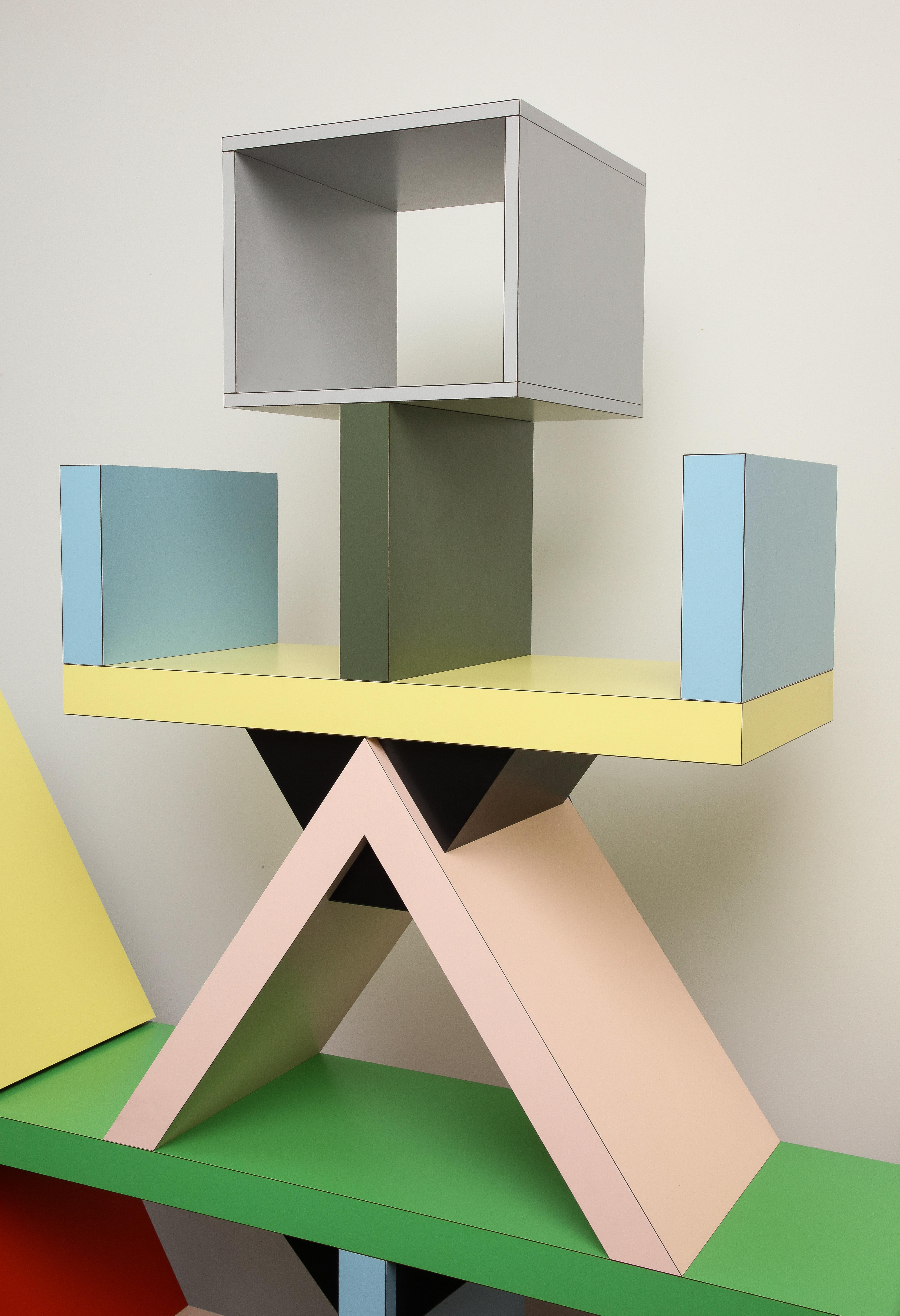 Carlton Memphis Milano Bookcase or Room Divider by Ettore Sottsass, 1981 For Sale 6