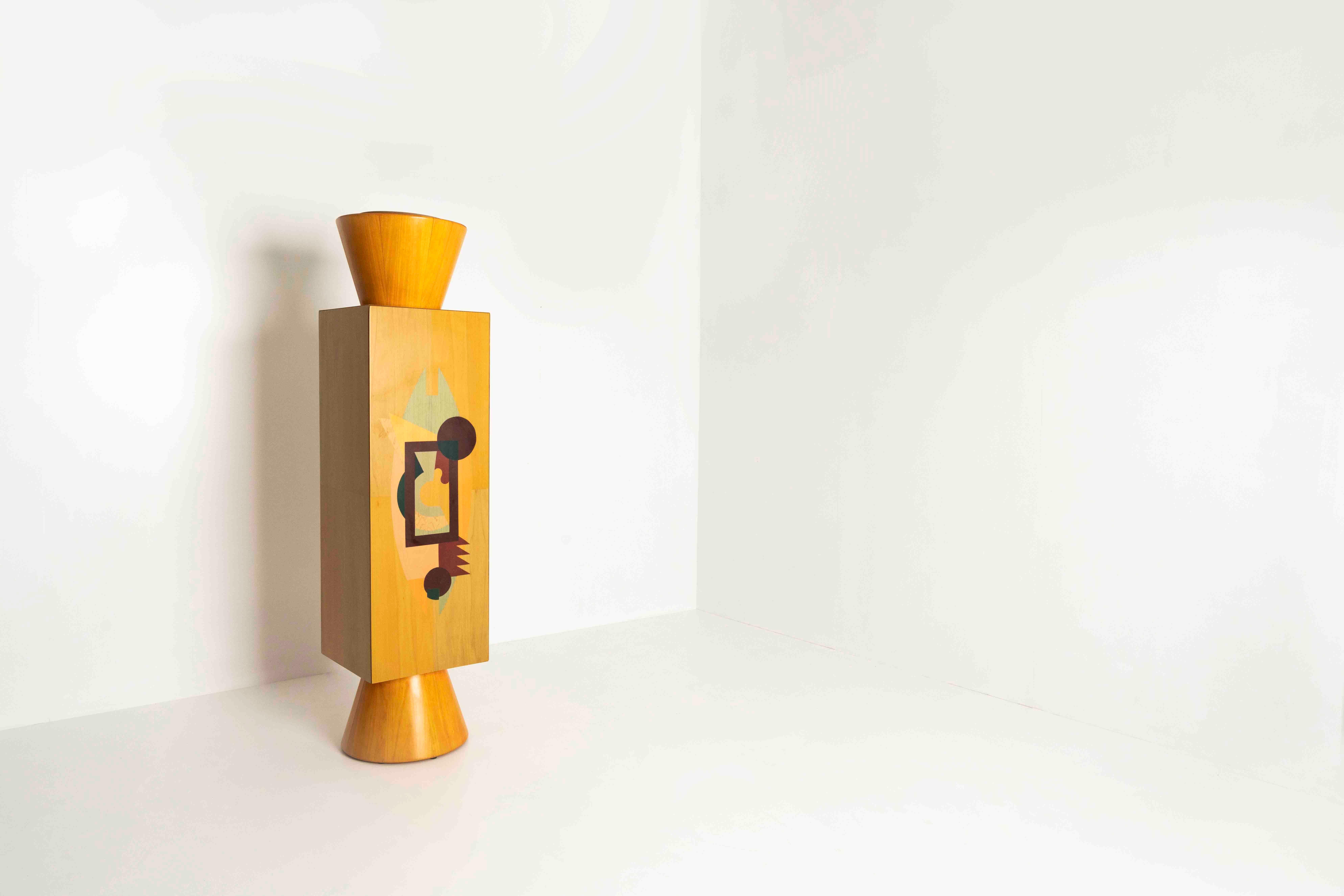 Post-Modern Memphis Design 'Colonna Ollo' Cabinet by Alessandro Mendini, Italy 1980s