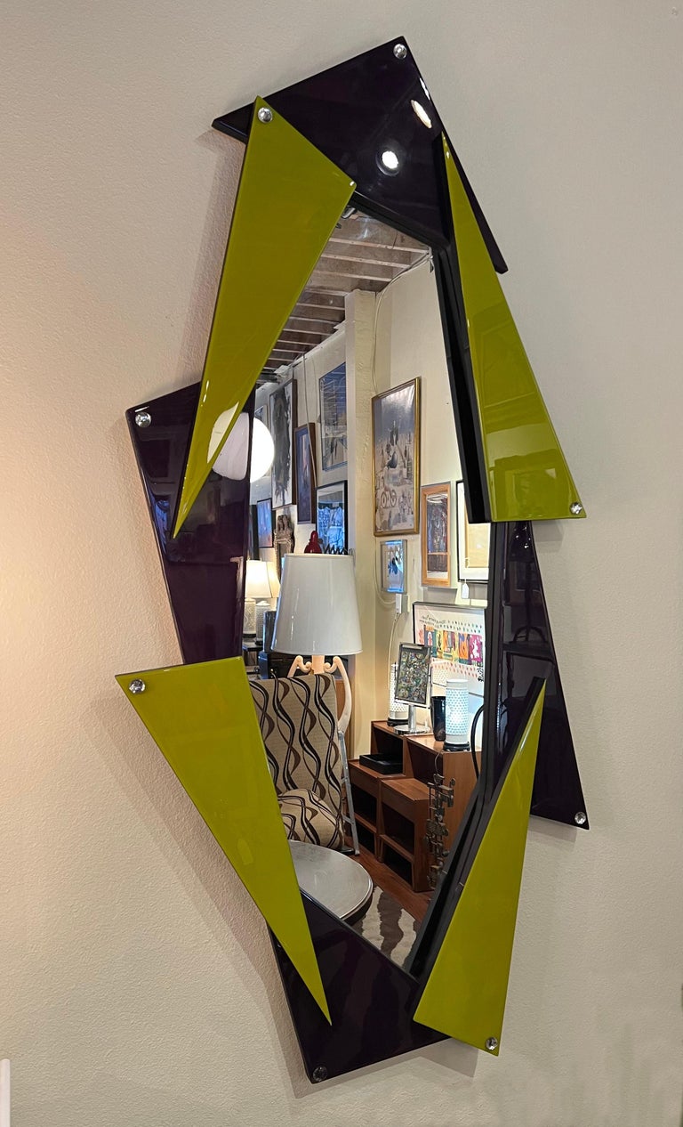 Memphis Design Mirror For Sale at 1stDibs