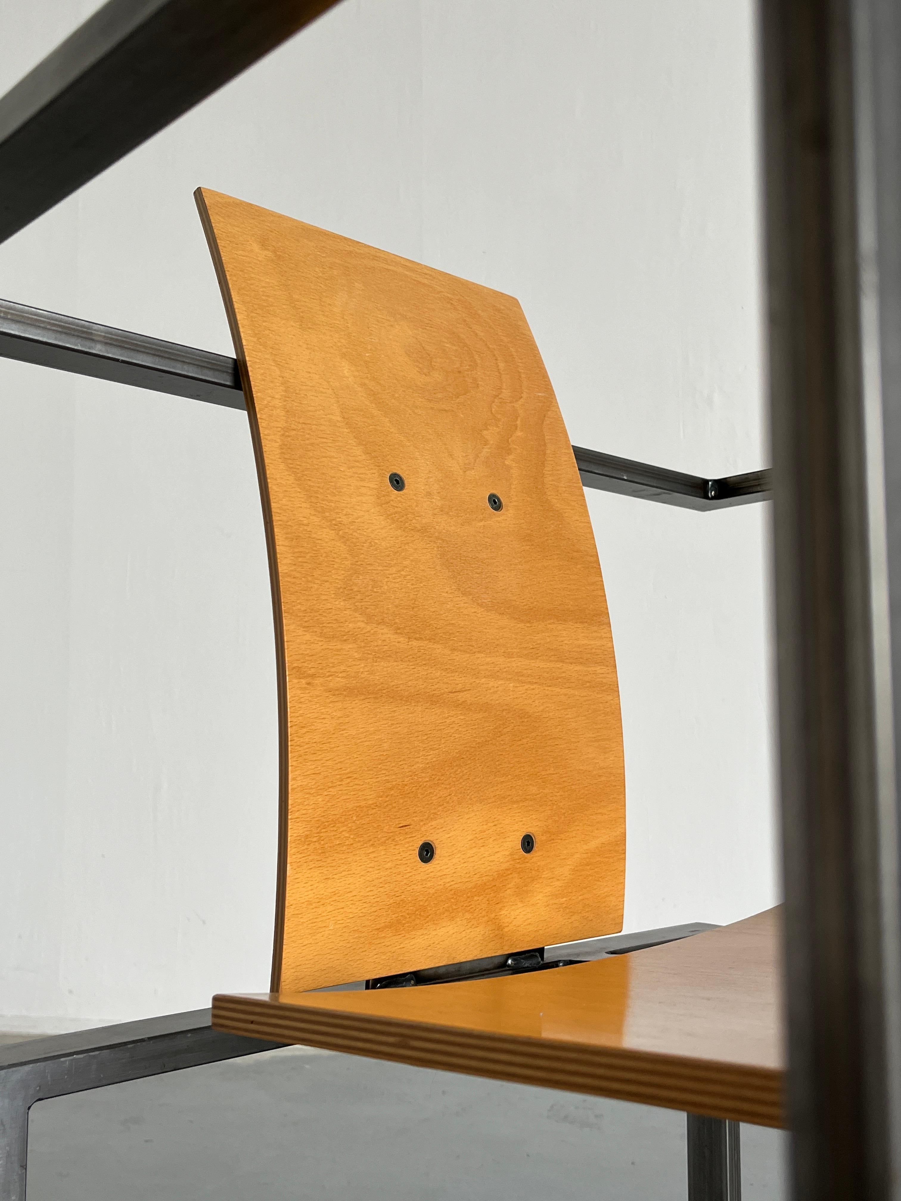 Memphis Design Postmodern Chair by Karl Friedrich Förster for KFF, 1980s Germany For Sale 5