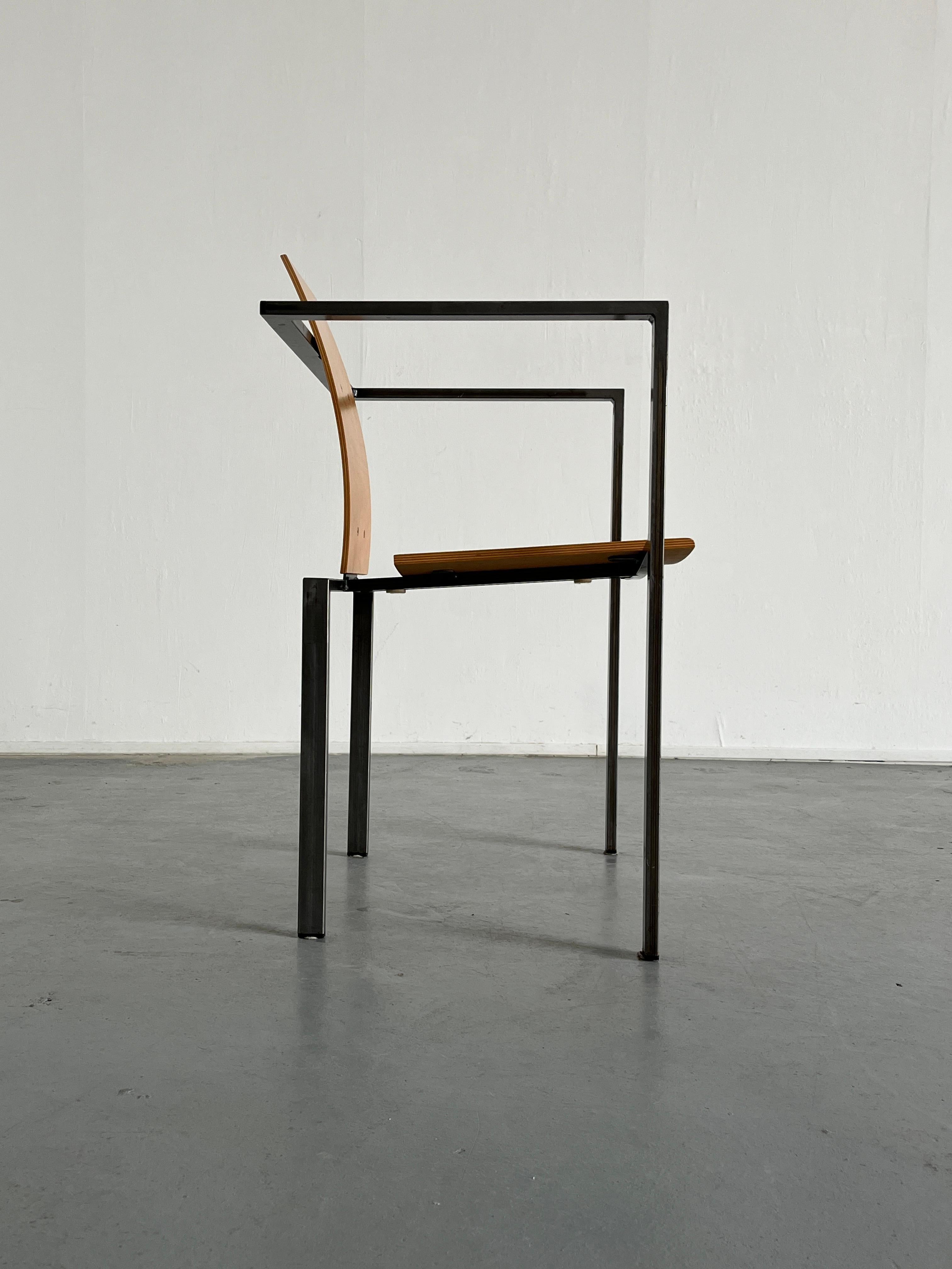 Memphis Design Postmodern Chair by Karl Friedrich Förster for KFF, 1980s Germany In Good Condition For Sale In Zagreb, HR