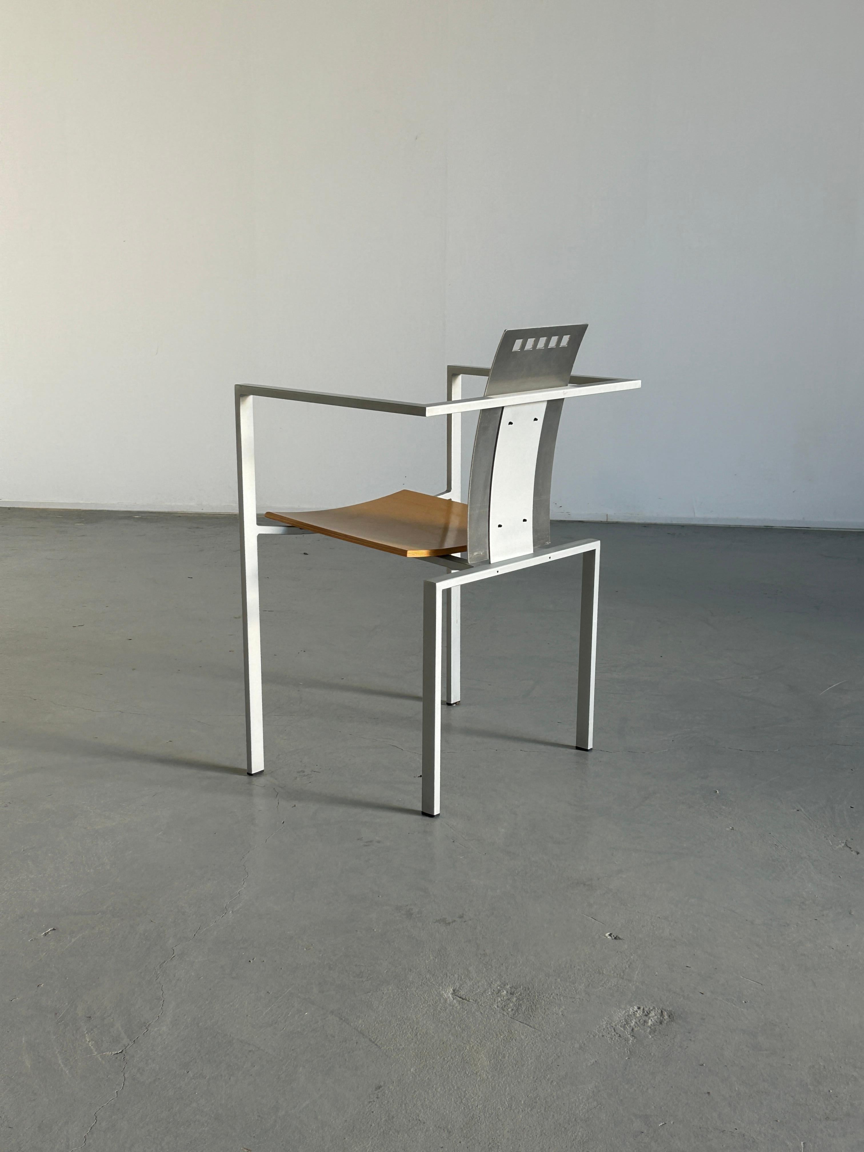 Metal Memphis Design Postmodern Chair by Karl Friedrich Förster for KFF, 1980s Germany