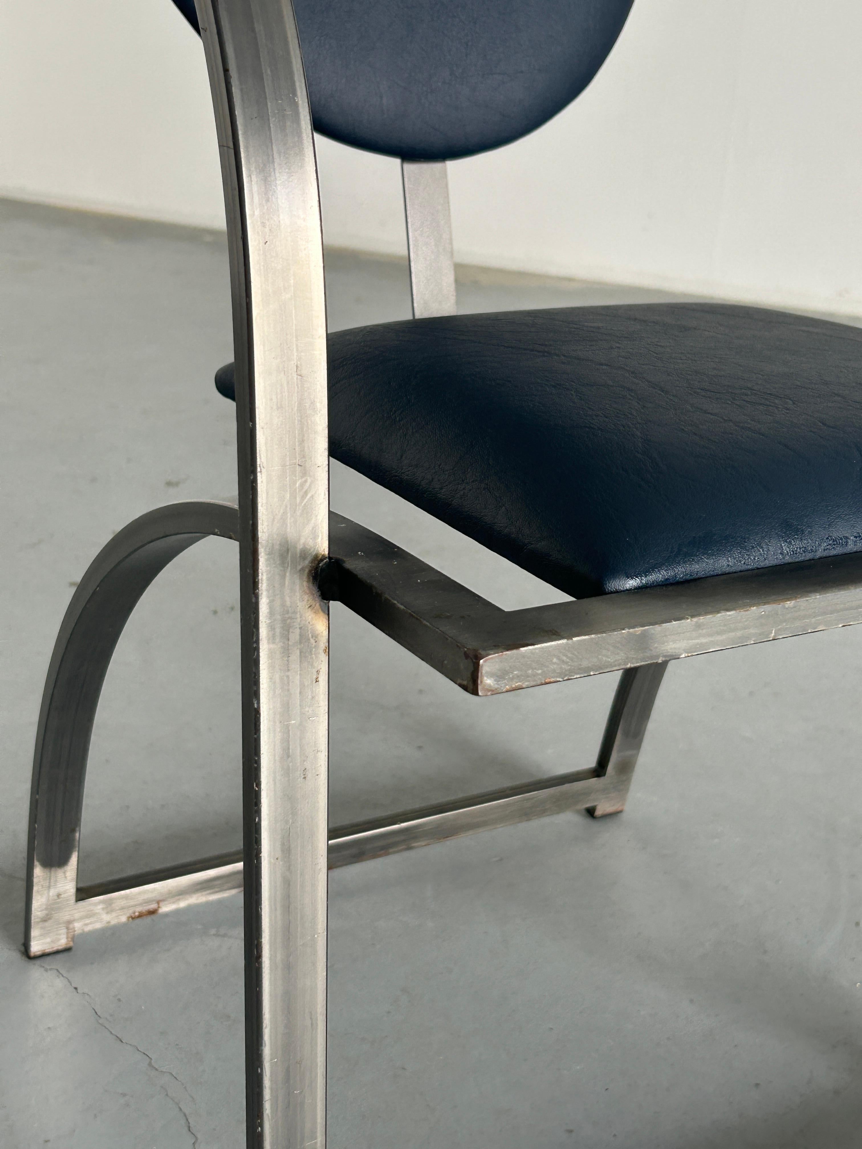 Memphis Design Postmodern Geometrical 'Cosinus' Chair by KFF, 80s Germany For Sale 4