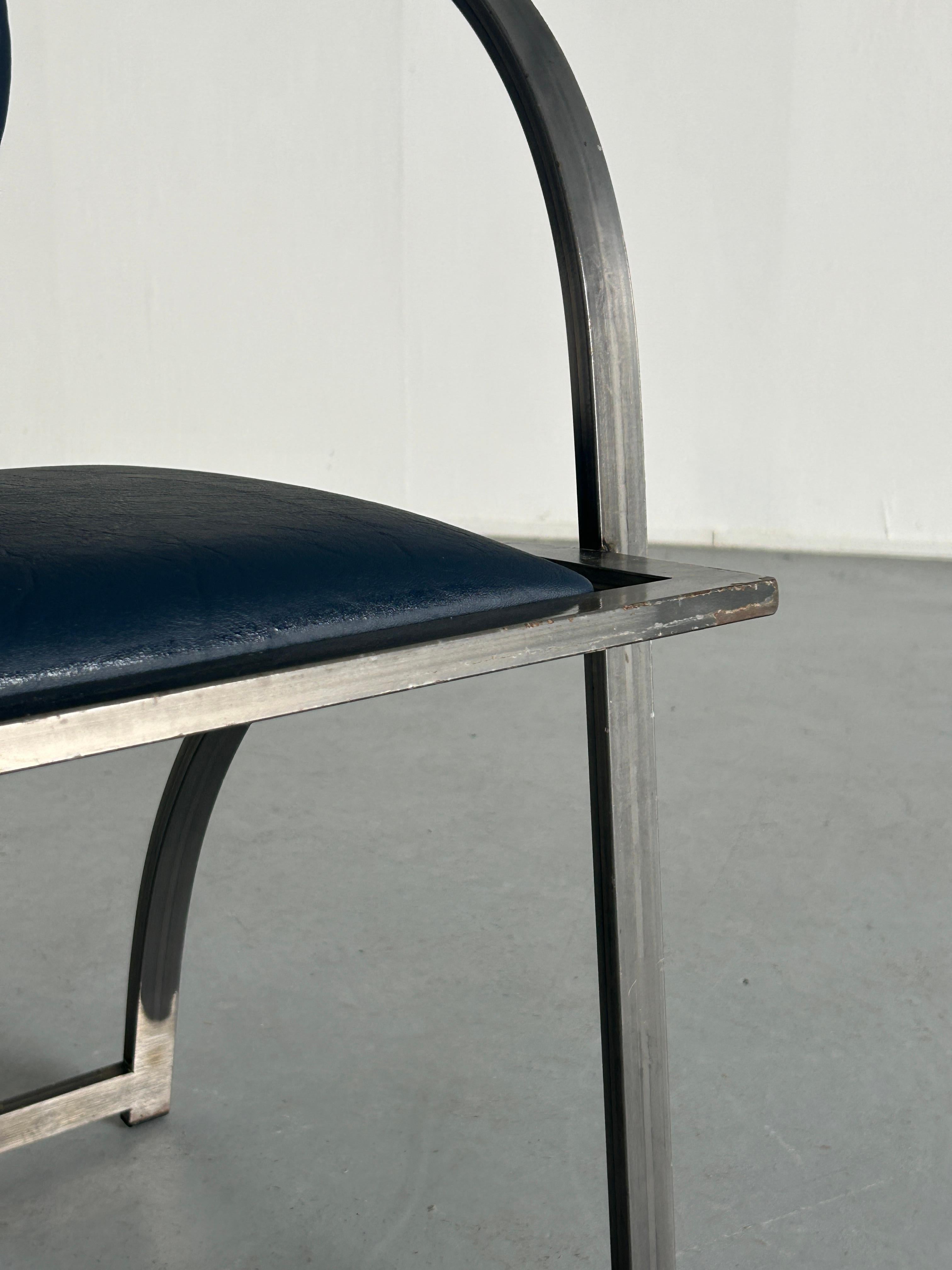 Memphis Design Postmodern Geometrical 'Cosinus' Chair by KFF, 80s Germany For Sale 5