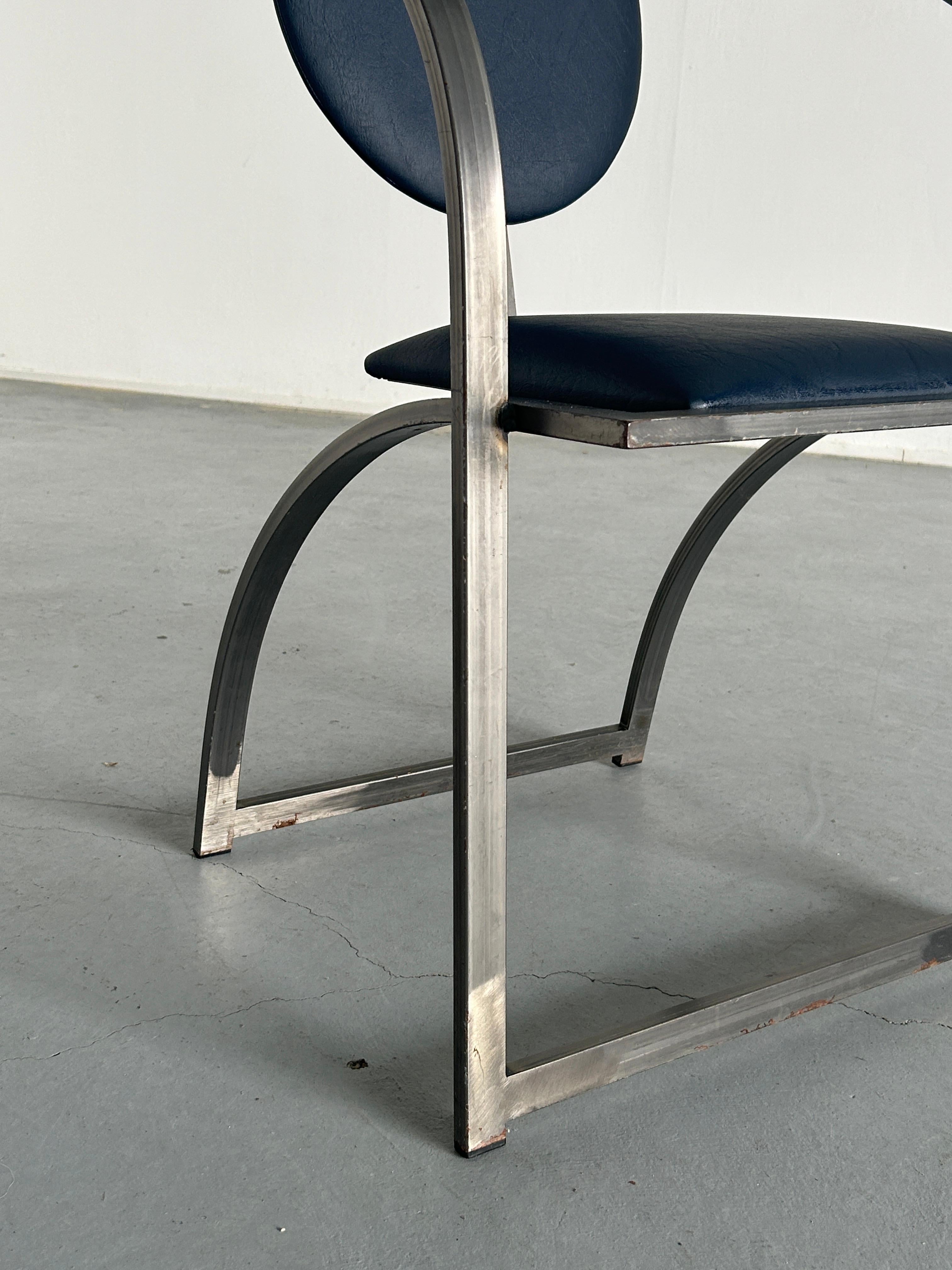Memphis Design Postmodern Geometrical 'Cosinus' Chair by KFF, 80s Germany For Sale 2