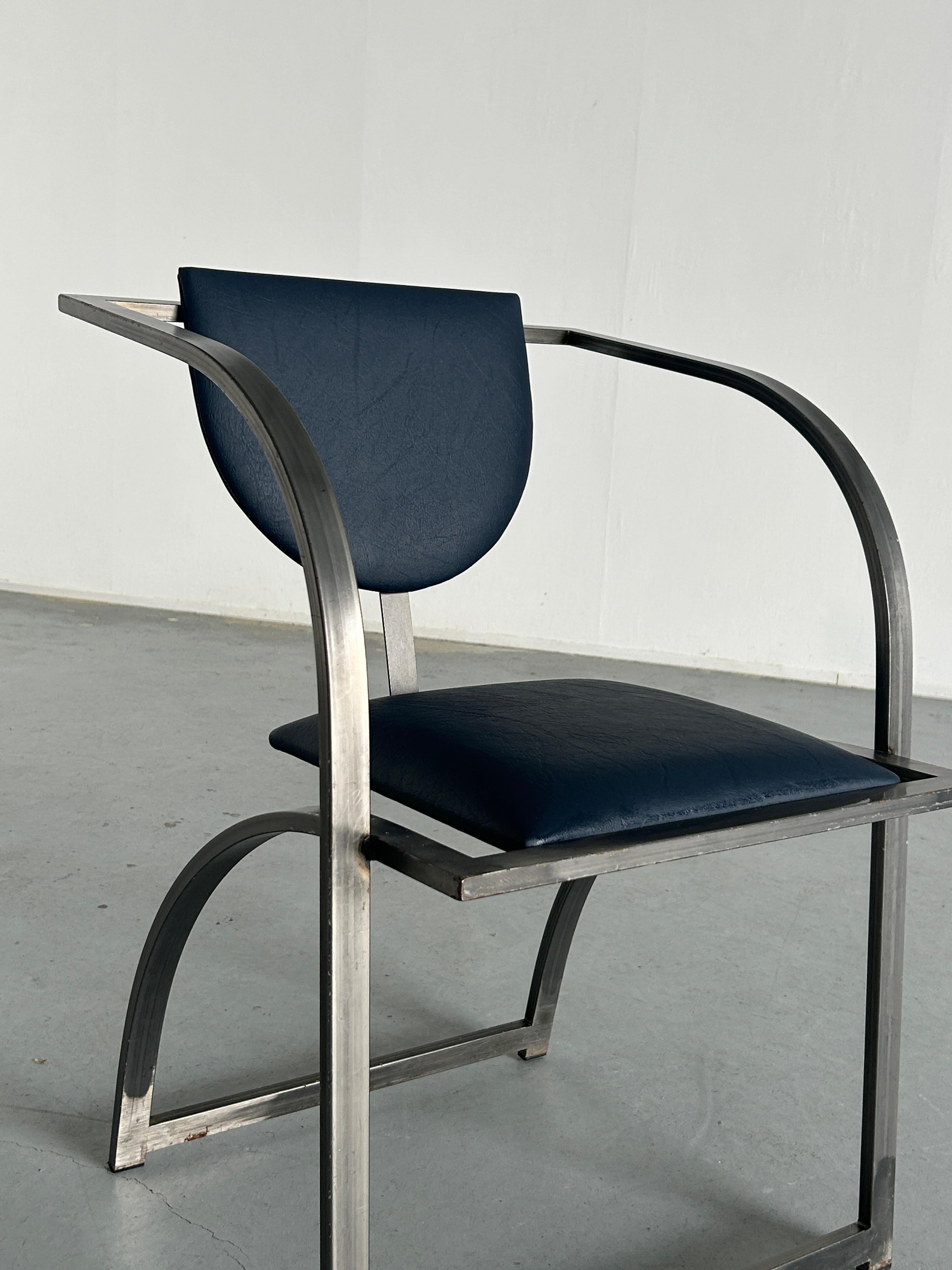 Memphis Design Postmodern Geometrical 'Cosinus' Chair by KFF, 80s Germany For Sale 3