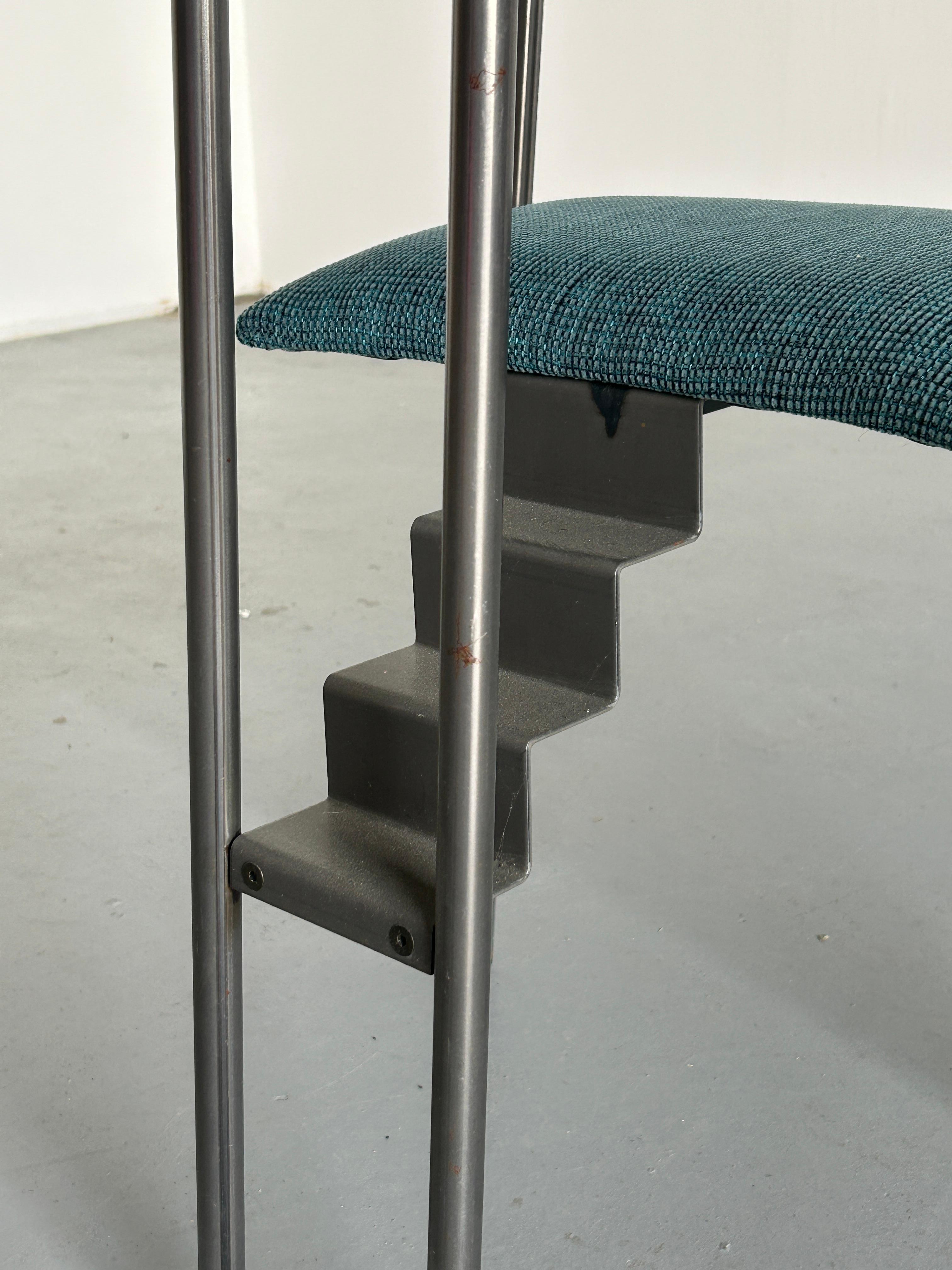Memphis Design Postmoderner 'Trix' Stuhl von Karl Friedrich Förster für KFF, 1980er Jahre 4