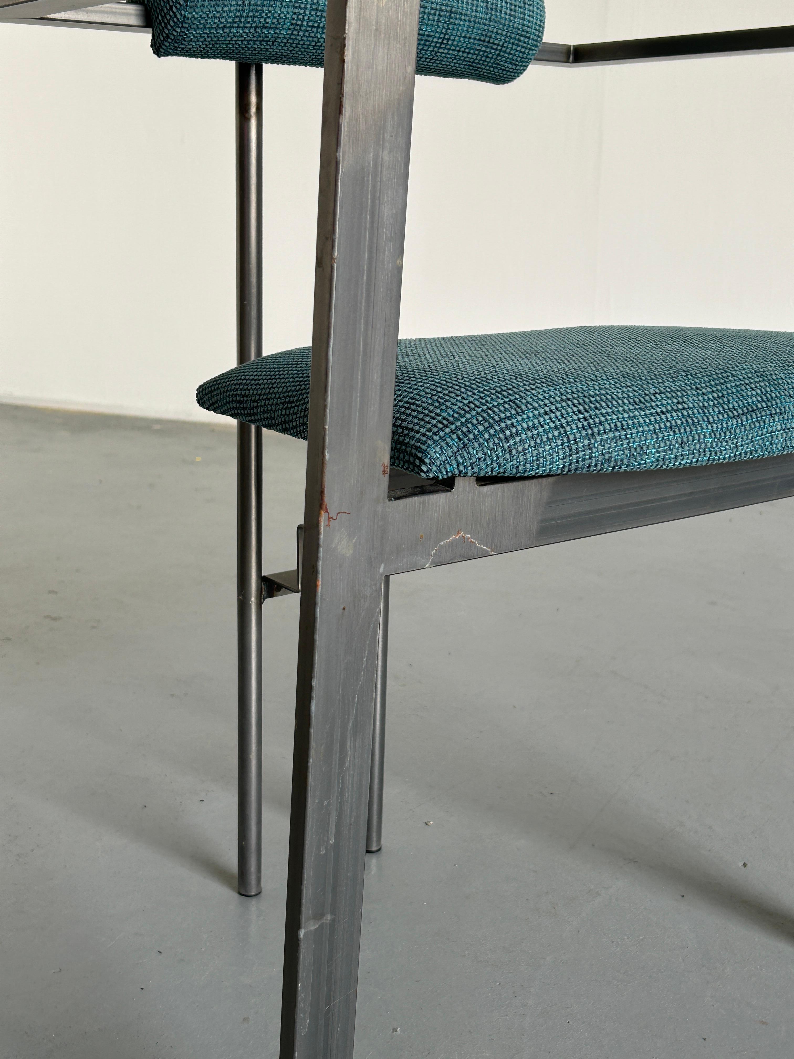 Memphis Design Postmoderner 'Trix' Stuhl von Karl Friedrich Förster für KFF, 1980er Jahre (Metall)