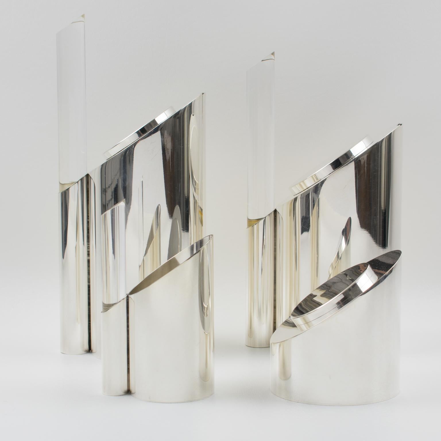 Servizio da tè e caffè Memphis in argento e lucite di Guildart, circa 1980 in vendita 8