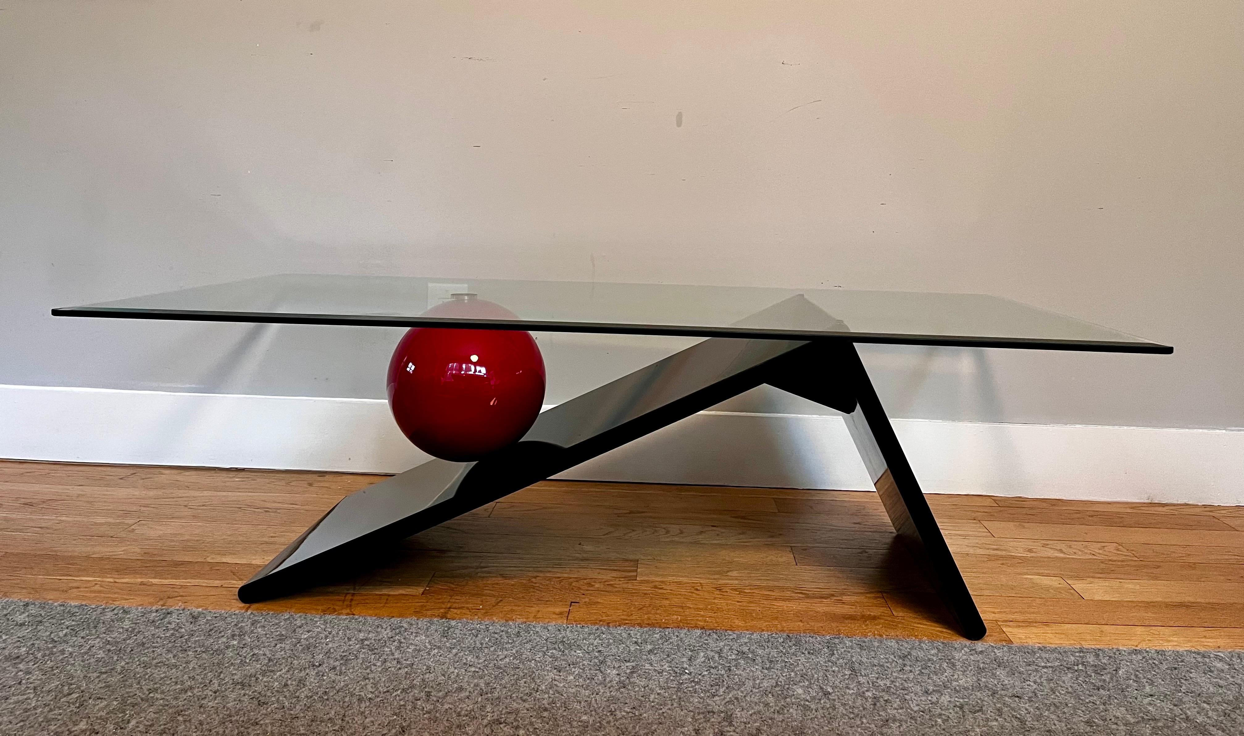Table basse de style Design/One de Memphis, circa 1980 en vente 4