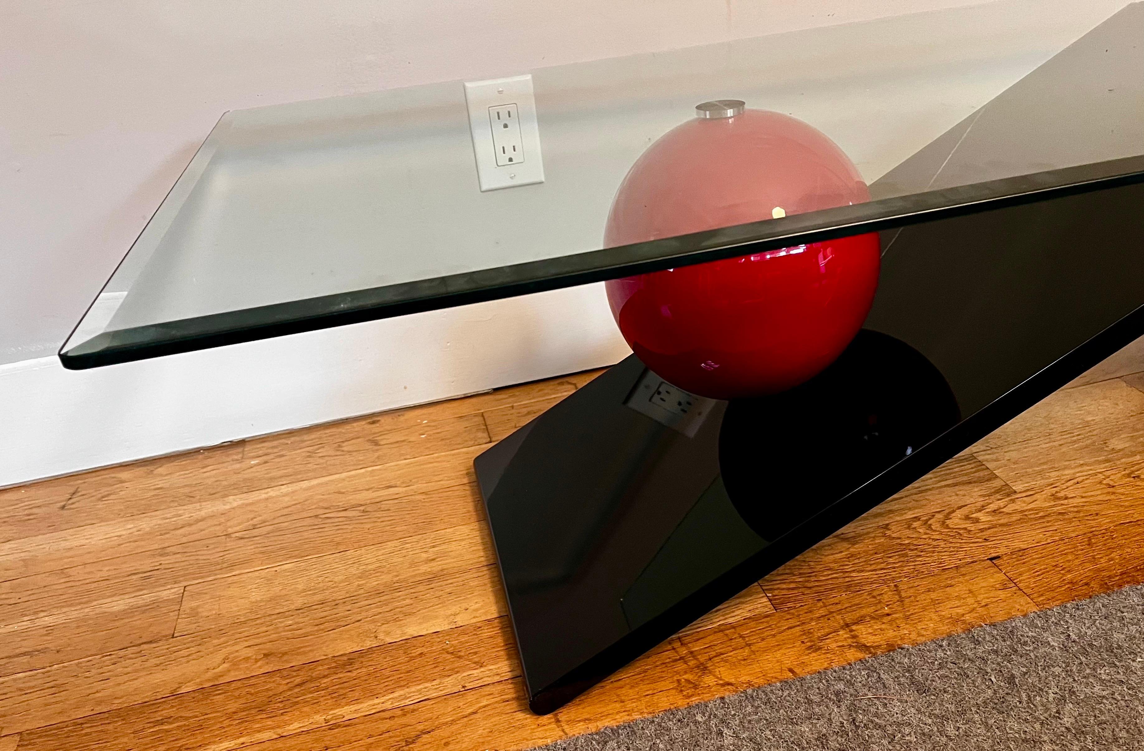 Verre Table basse de style Design/One de Memphis, circa 1980 en vente