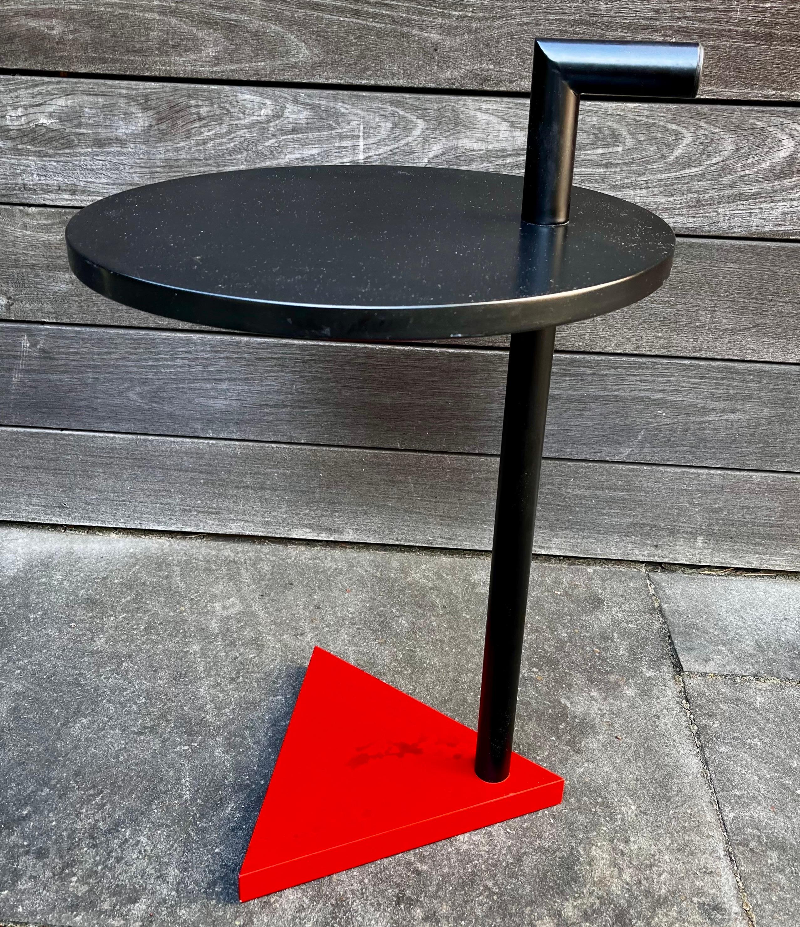 Late 20th Century Memphis Design Style Side Table, circa 1980