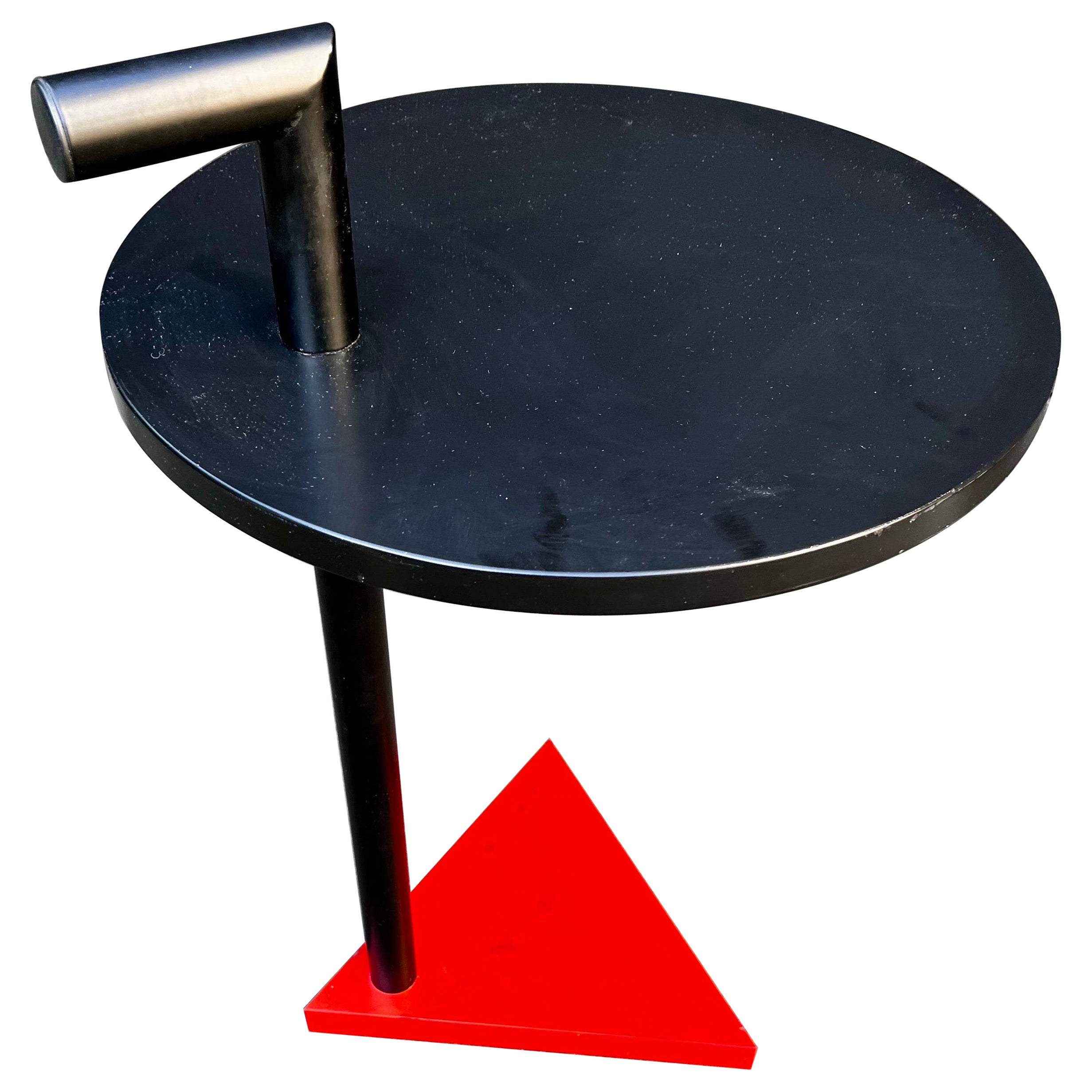 Memphis Design Style Side Table, circa 1980