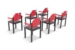 Post-Modern Memphis Style Dining Chairs by Gebrüder Thonet Vienna