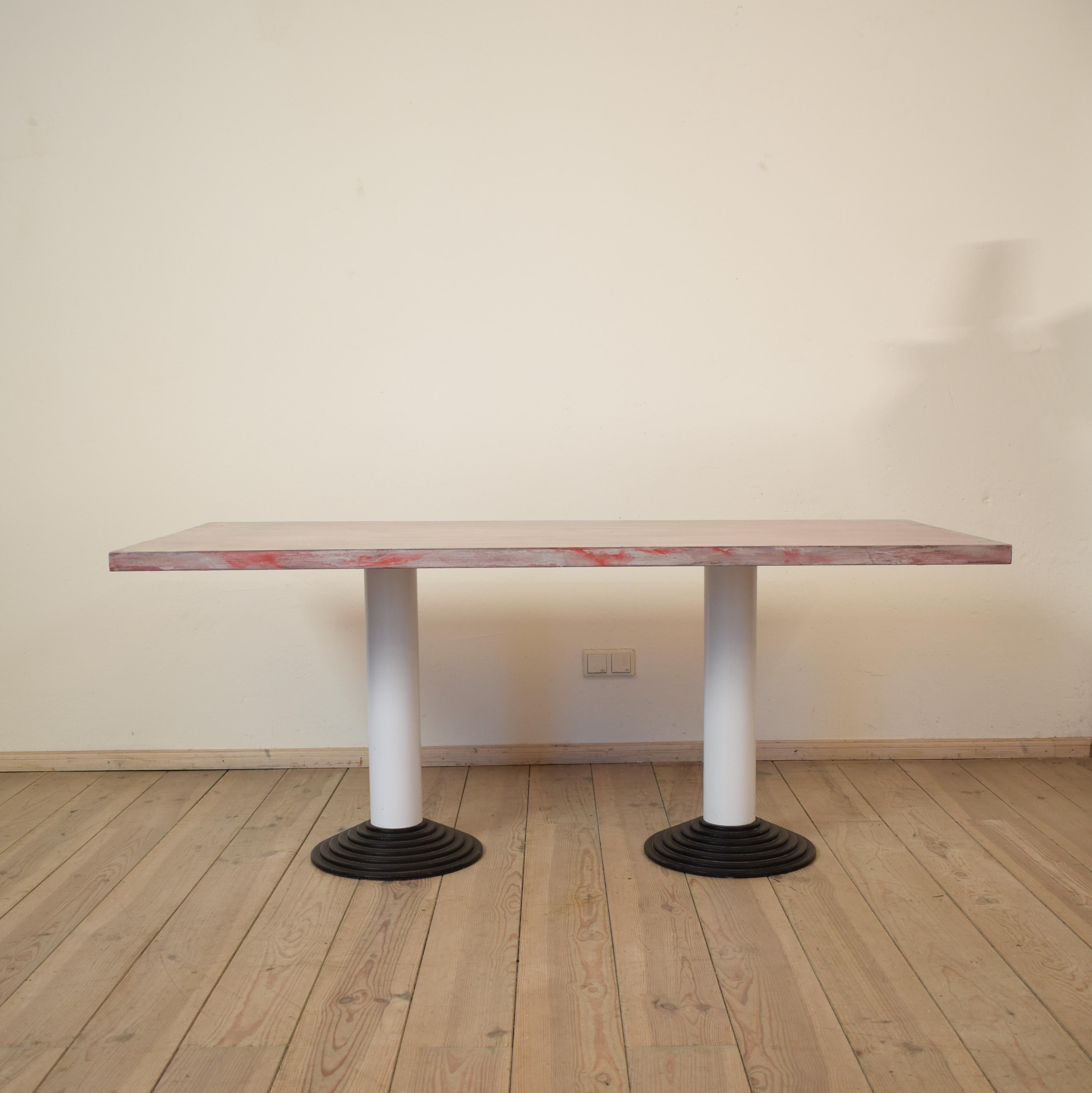 Italian Memphis Dining Table or Desk by Astori De Ponti 