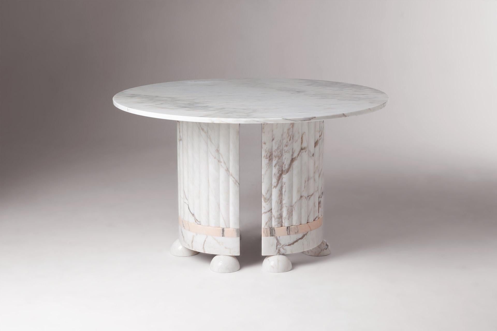 A dining table designed to question the sometimes imposed 