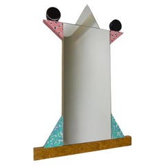 MEMPHIS "DIVA" Wall Mirror / Ettore Sottsass (Italy) / PostModern Laminated