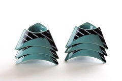 Memphis Egg-Cups Set of Six by Dorothy Hafner for Rosenthal Studio-Line