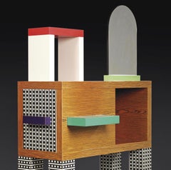 MEMPHIS Post-Modern "EMERALD" Console/Cabinet / Nathalie Du Pasquier (France)