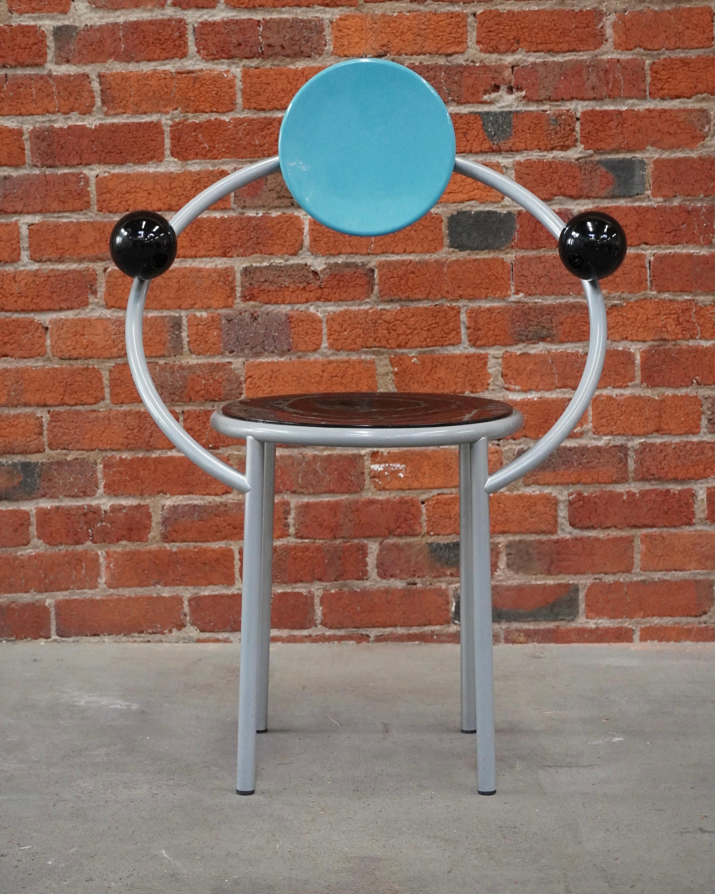 italien Première chaise Memphis par Michele de Lucchi circa 1983 en vente