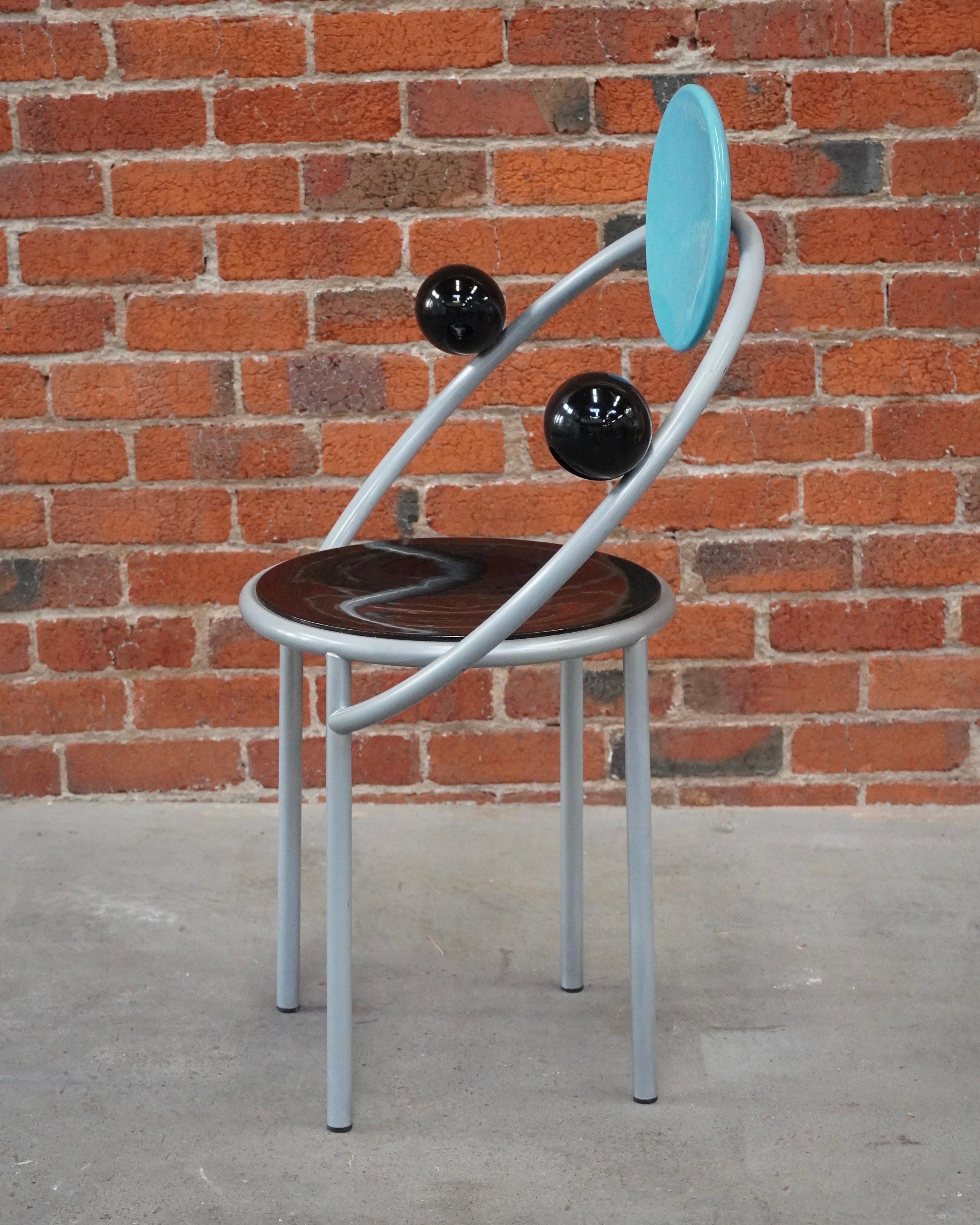 Fait main Première chaise Memphis par Michele de Lucchi circa 1983 en vente