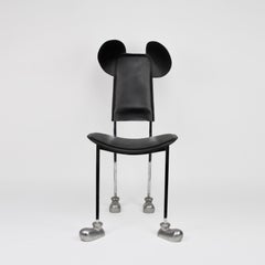 Chaise Memphis Garriris ou Mickey Mouse par Javier Mariscal, Espagne, années 1980.