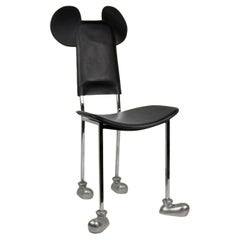 Silla Mickey Mouse Memphis Garriris de Javier Mariscal para Akaba, España, años 80.