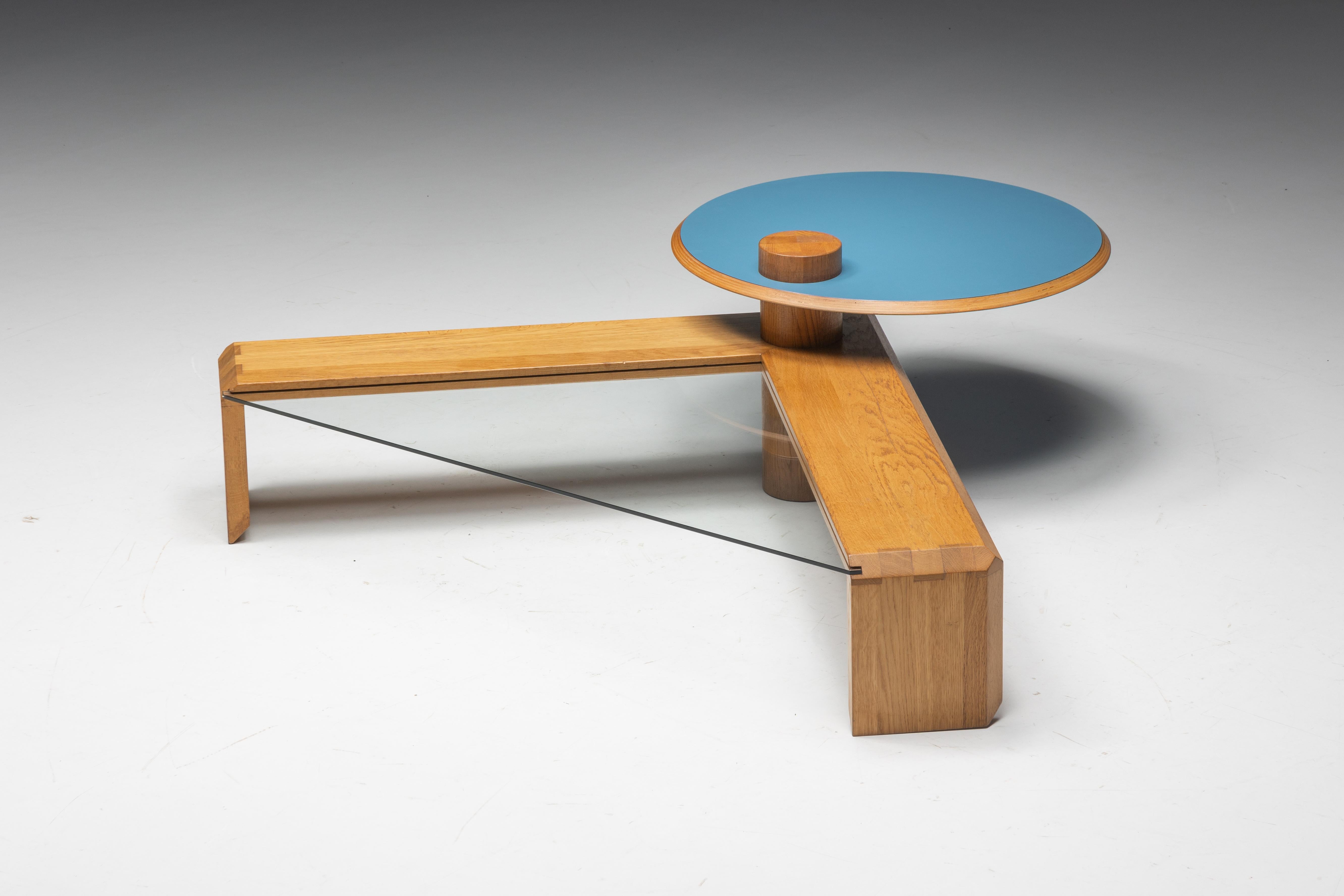 Table basse géométrique Memphis, Italie, années 1980 en vente 6