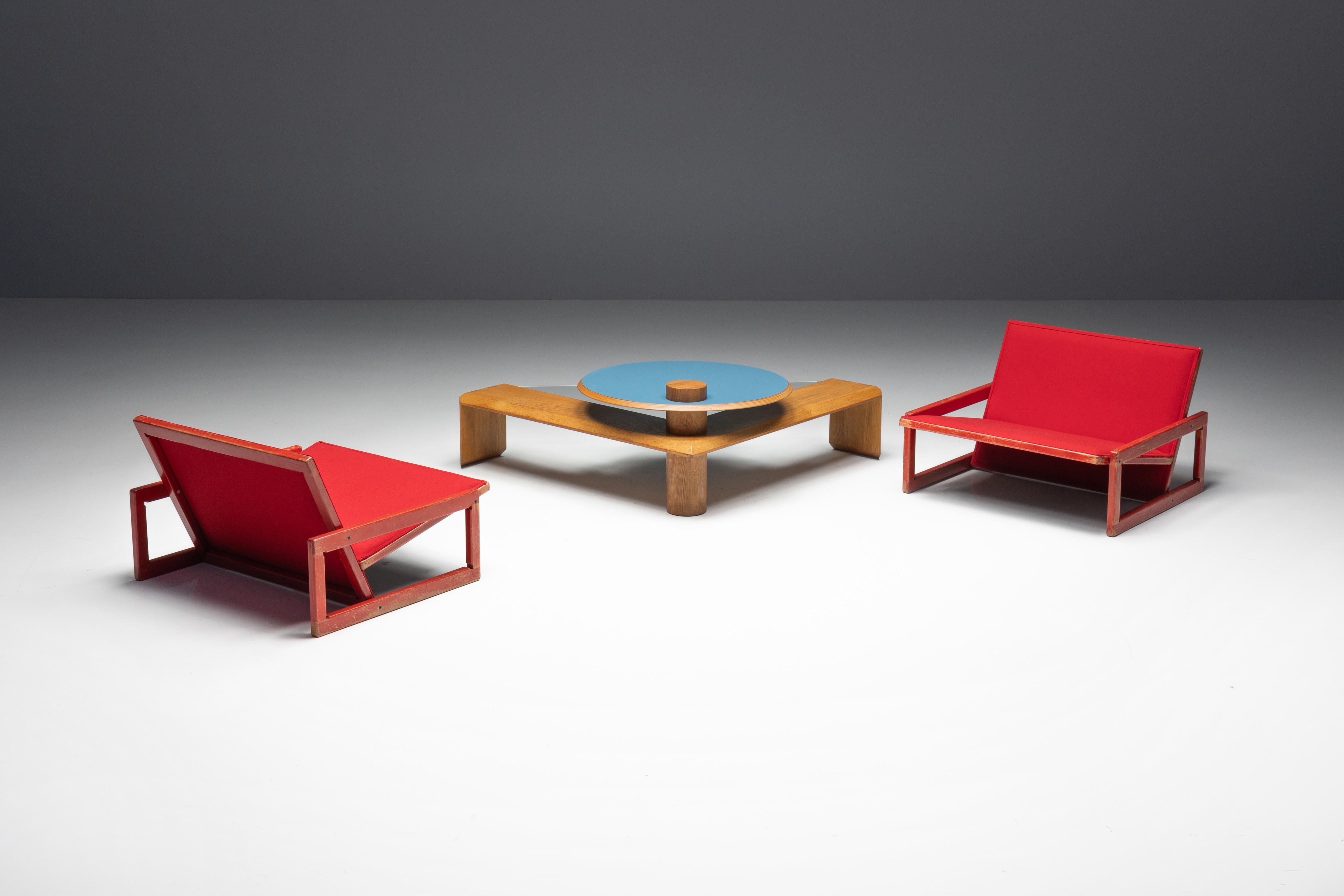 Table basse géométrique Memphis, Italie, années 1980 en vente 9