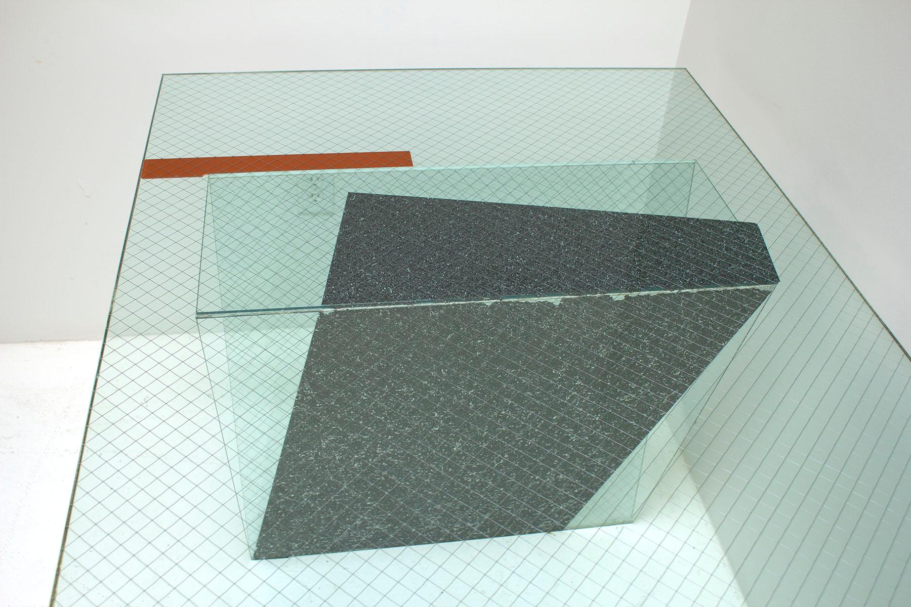 Memphis Glass Desk Custom Made by Architect Robert Mangurian for Grace Designs 4