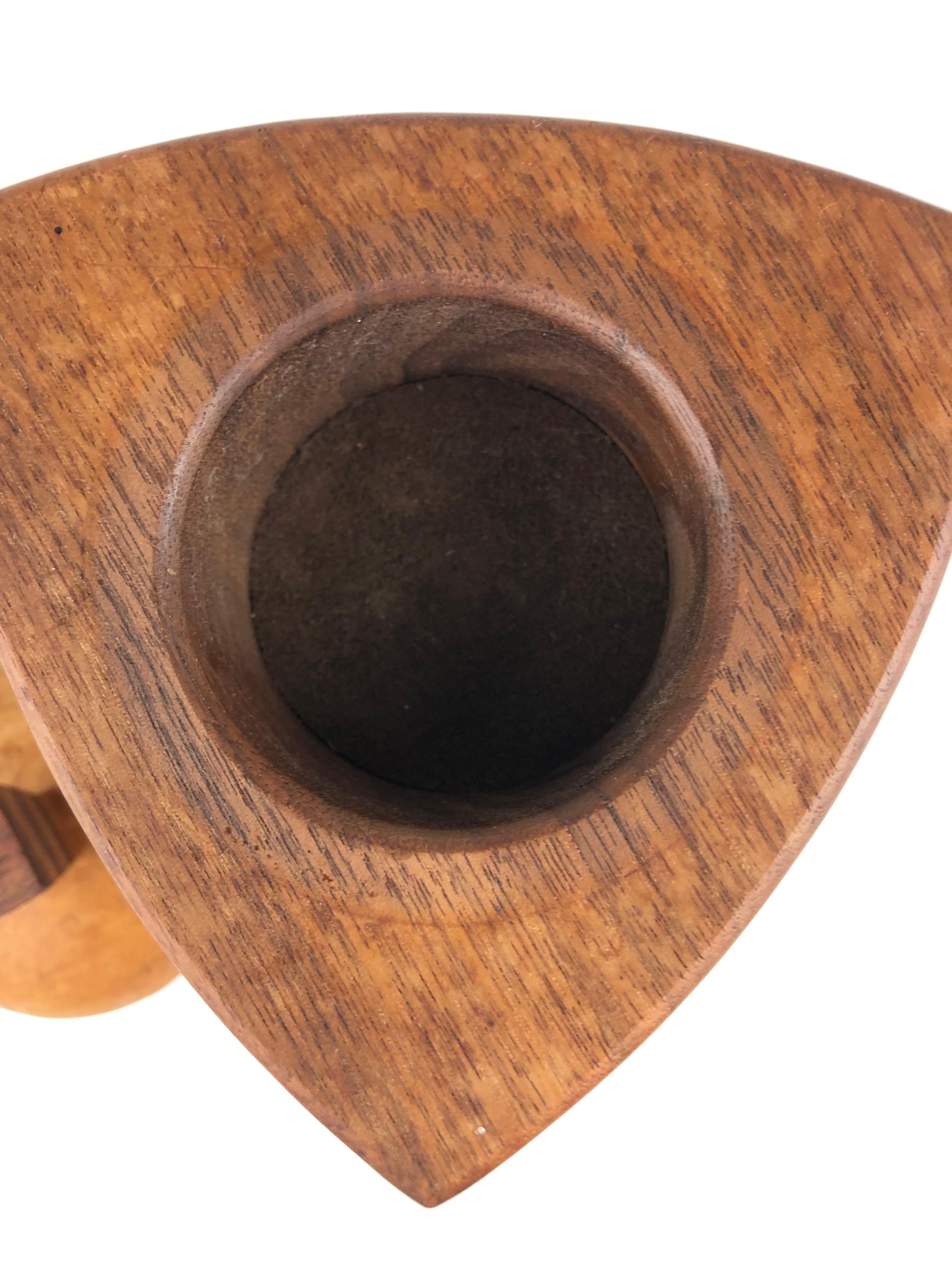 American Memphis Handmade Trinket Box: Striking Woodwork, Postmodern Design  Collectible For Sale