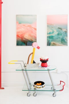 HILTON Glass Trolley/BarCart by Javier Mariscal for Memphis Milano