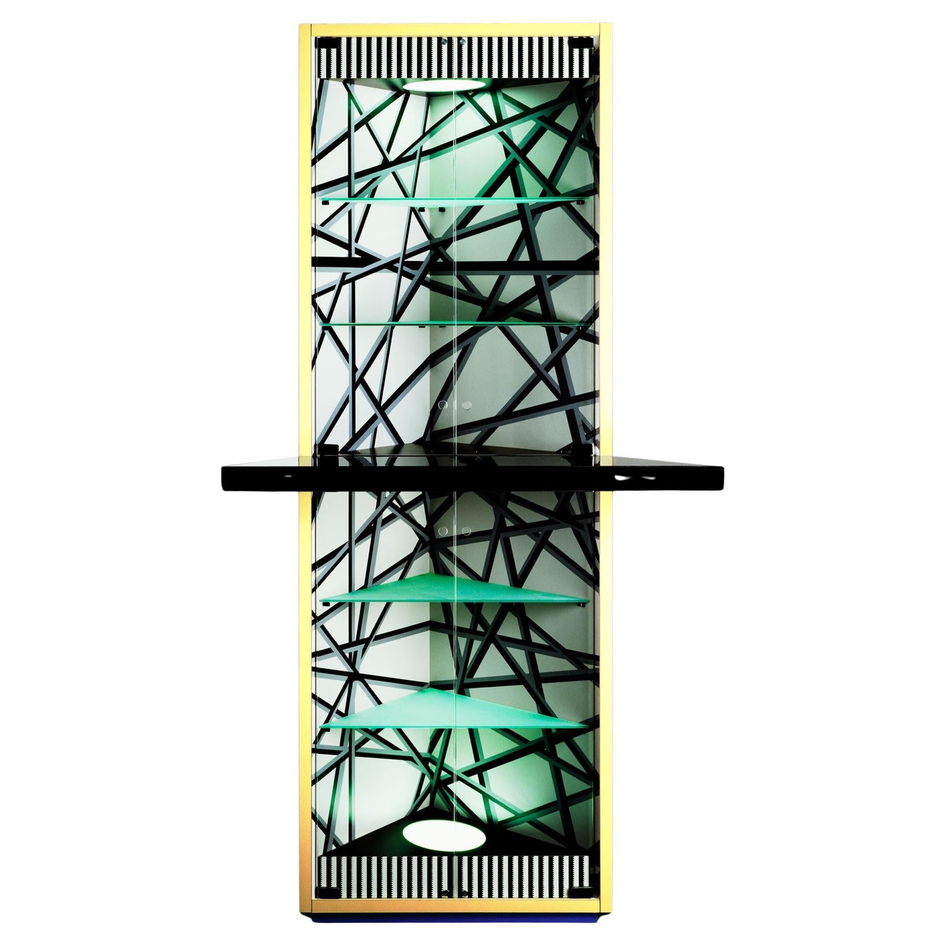 MEMPHIS "MADRID" Corner Cabinet / Michele De Lucchi (Italy) in vendita