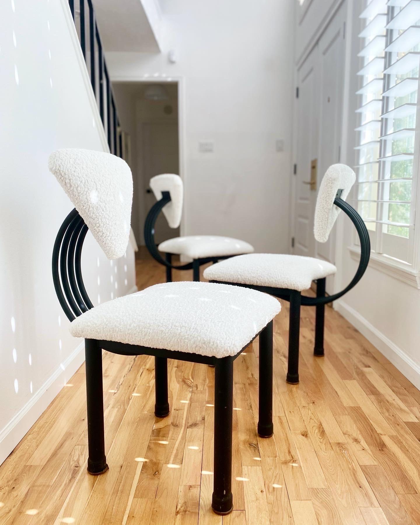 Powder-Coated Memphis Milano Dining Chairs
