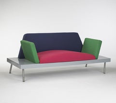 Canapé Memphis Milano Dublin de Marco Zanini 1981, Italie post-moderne Sottsass rose